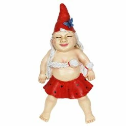 Hot Sale ❤️ Budget 🤩 Exhart Good Time Sunbathing Sally Pool Floater Gnome, 13 Inch 🌟 🛒