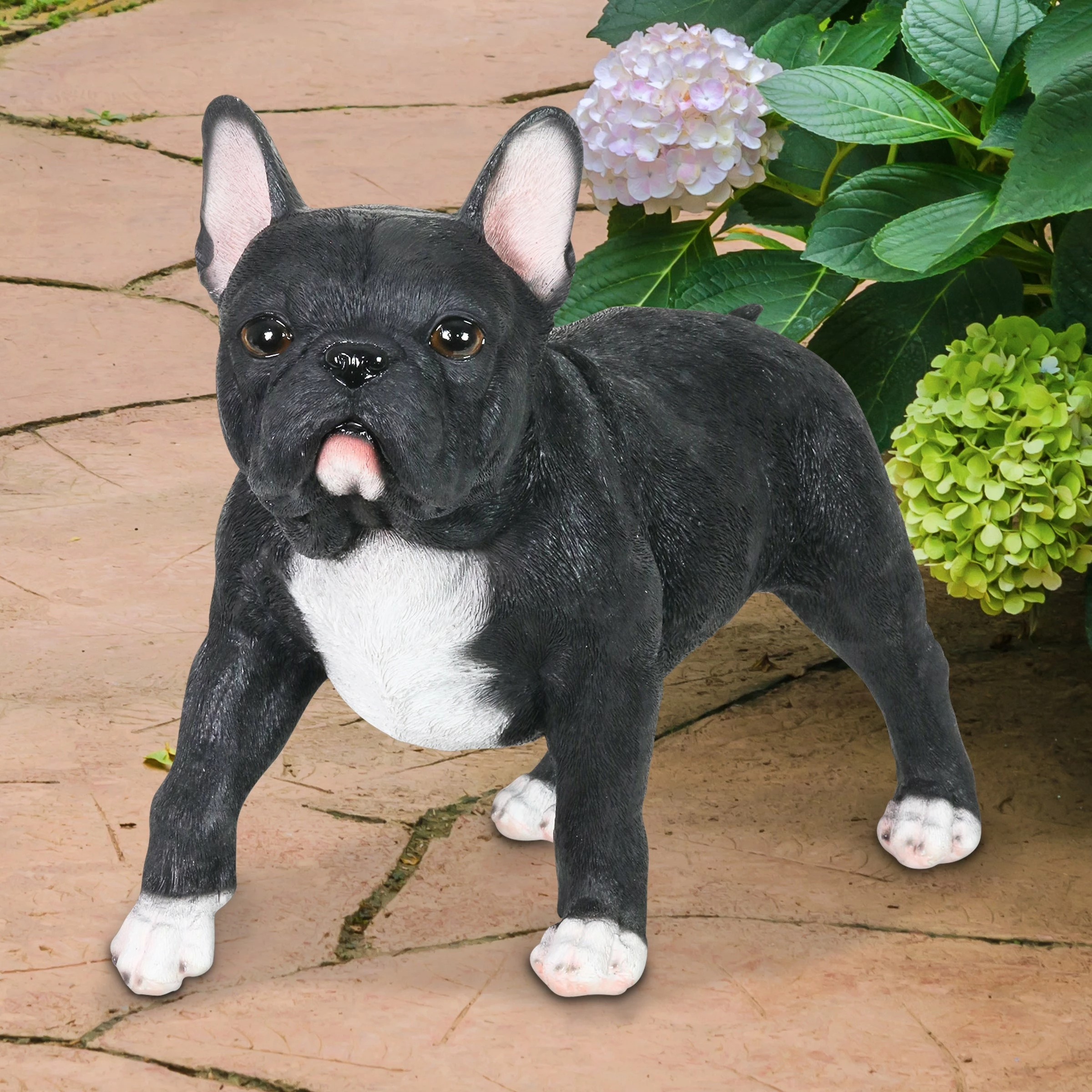 Flash Sale π Hot Sale π Exhart Hand Painted Black French Bulldog Statuary, 12 Inch π₯° π
