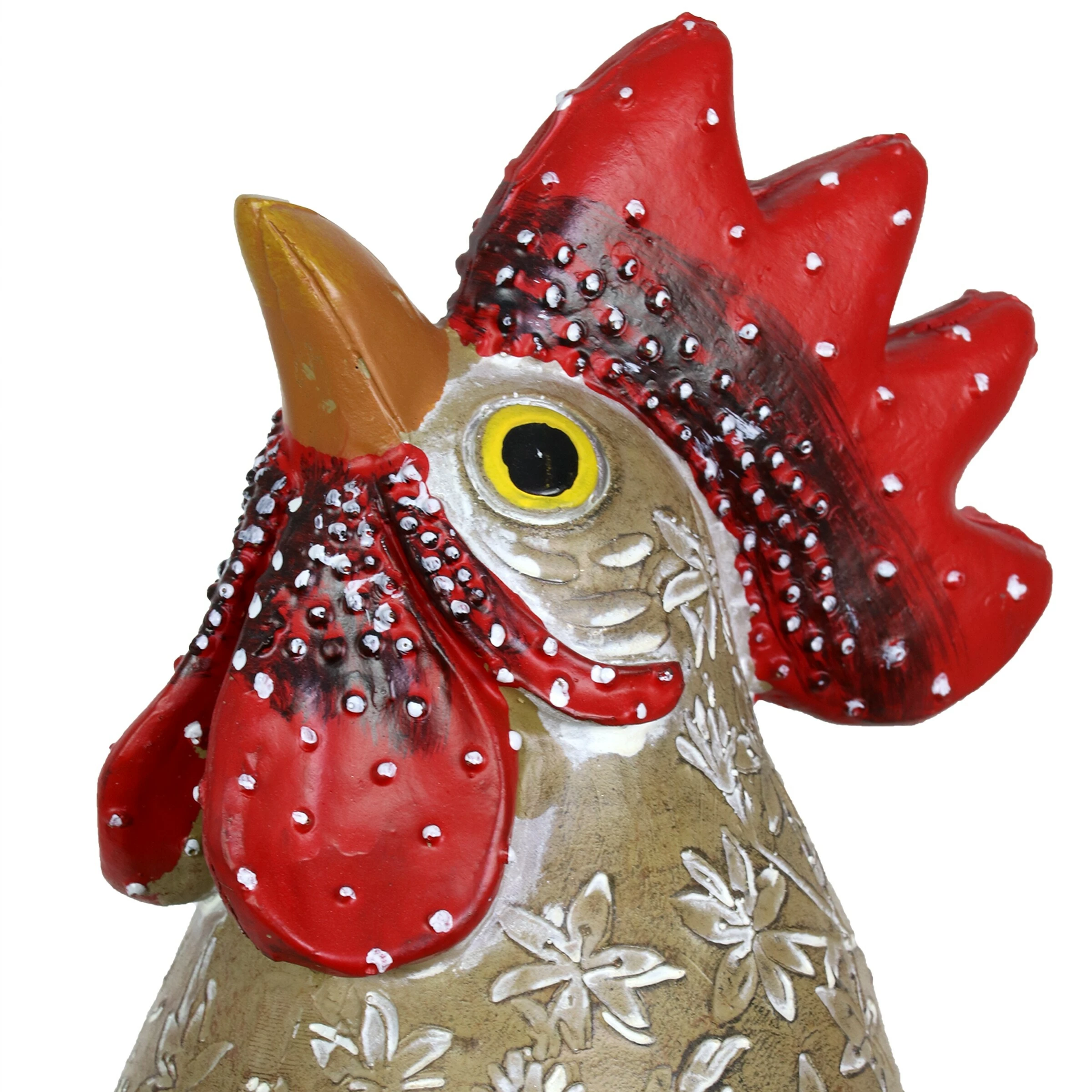Promo βοΈ Buy 𧨠Exhart Hand Painted Brown Rooster Garden Statue, 12 Inch π βοΈ - Image 4