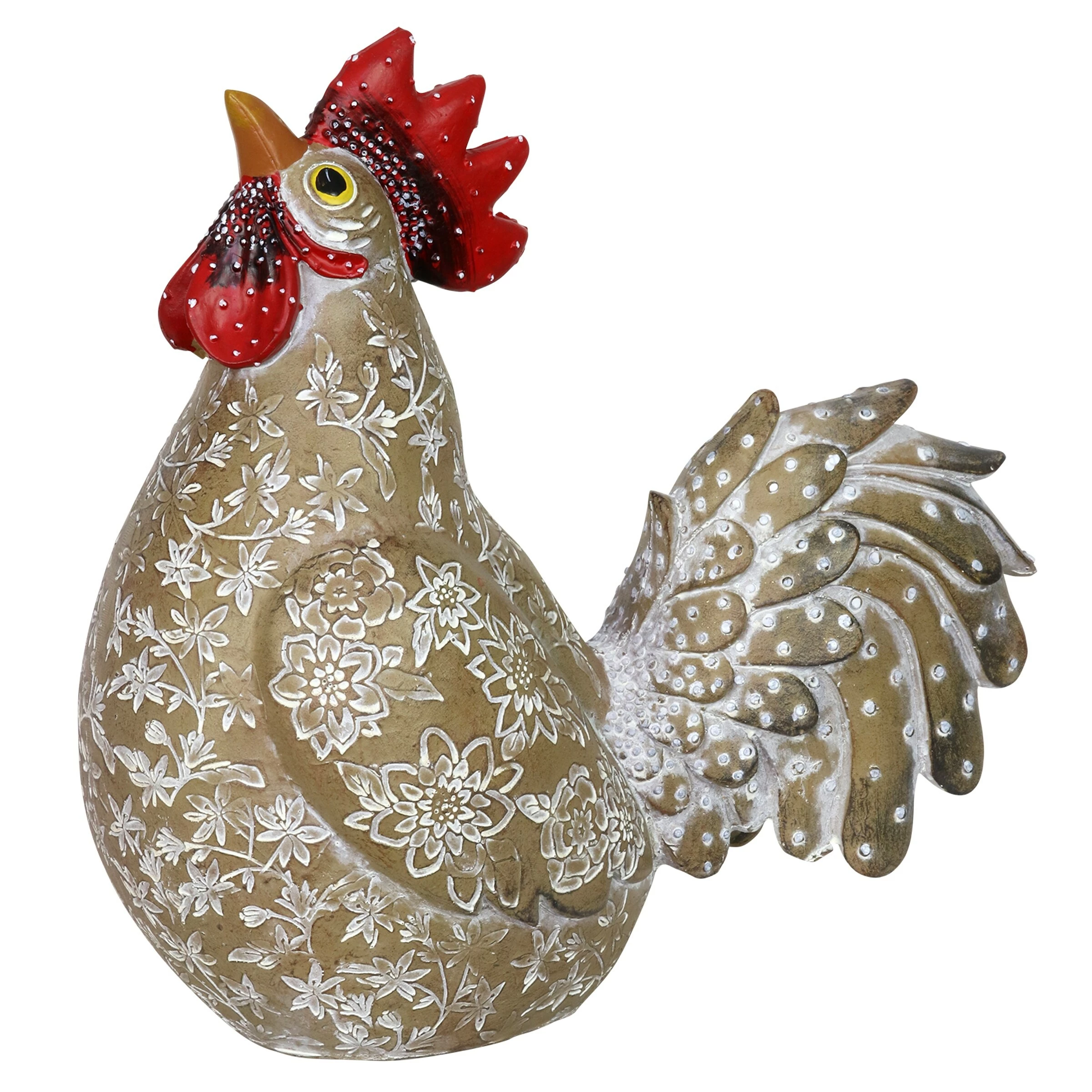 Promo βοΈ Buy 𧨠Exhart Hand Painted Brown Rooster Garden Statue, 12 Inch π βοΈ - Image 9