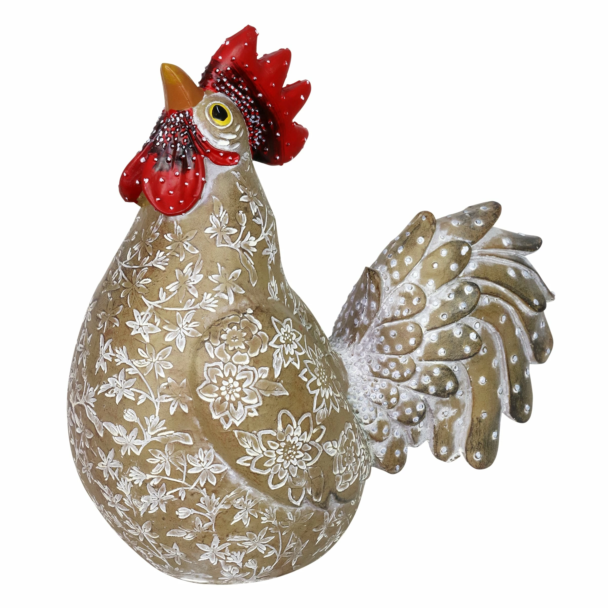 Promo βοΈ Buy 𧨠Exhart Hand Painted Brown Rooster Garden Statue, 12 Inch π βοΈ