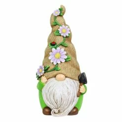Discount 🥰 Cheap 🌟 Exhart Hand Painted Burlap Hat Garden Gnome Statuary With A Spade, 6 By 10.5 Inches ✨ 😉