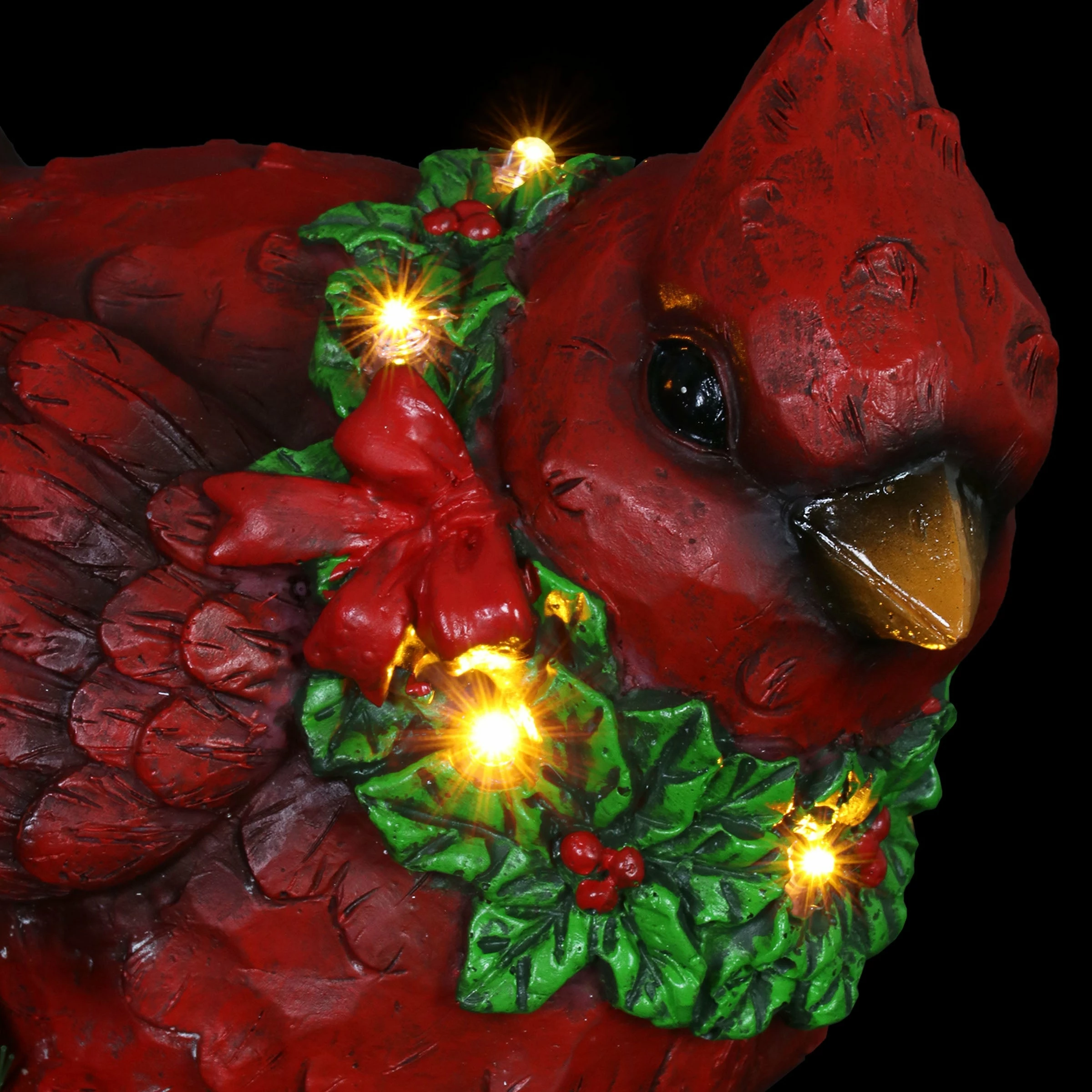 Wholesale β Best Pirce π Exhart Hand Painted π π Christmas Cardinal With LED Garland On Joy Sign Statuary With A Battery Powered Timer, 8.5 Inch π€© π - Image 12