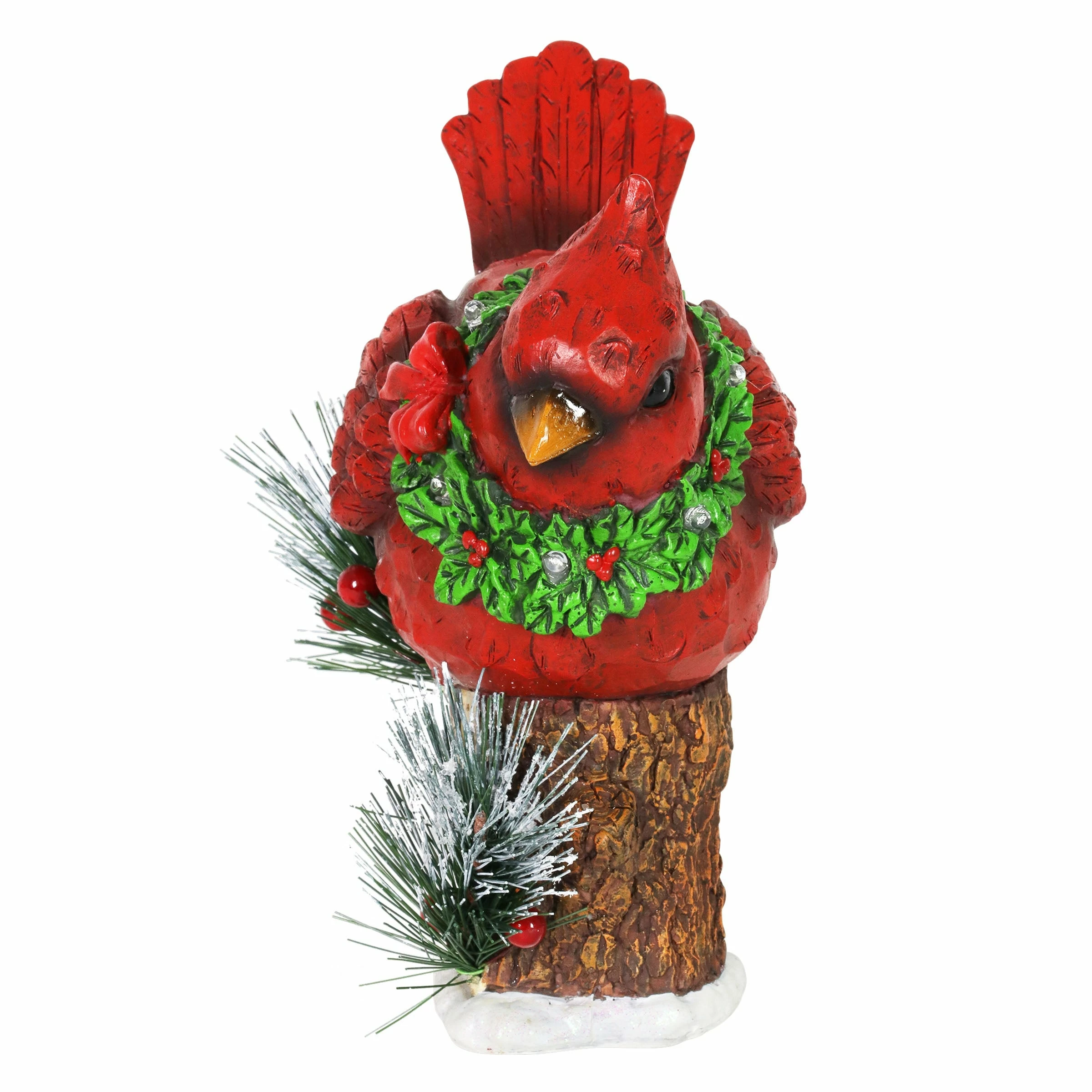 Wholesale β Best Pirce π Exhart Hand Painted π π Christmas Cardinal With LED Garland On Joy Sign Statuary With A Battery Powered Timer, 8.5 Inch π€© π - Image 8