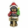 Buy 😉 Discount ⌛ Exhart Hand Painted Holiday Bear Statue With Welcome Sign And 🎄 🎄 Christmas Tree, 11.5 Inches 🧨 🎁