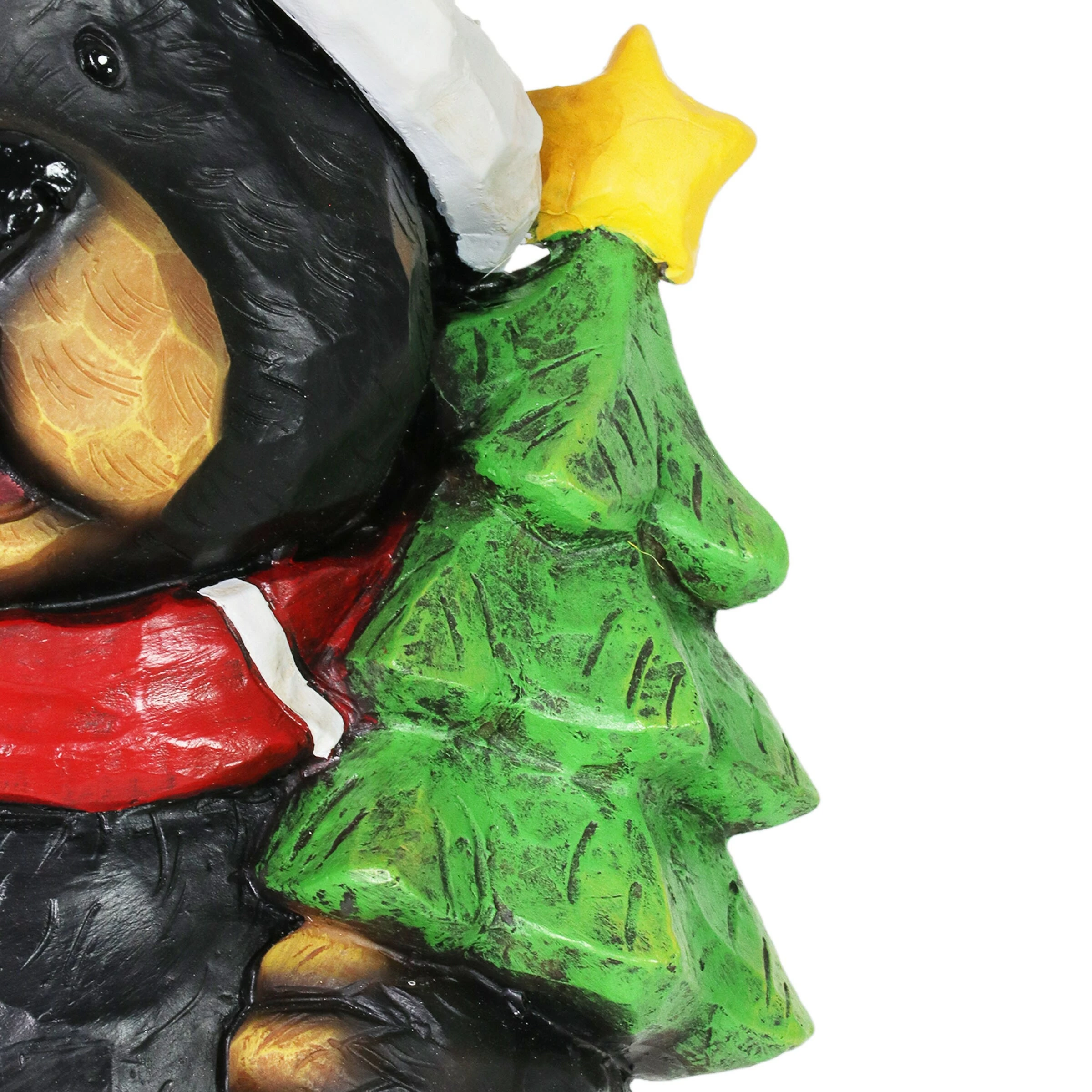 Buy π Discount β Exhart Hand Painted Holiday Bear Statue With Welcome Sign And π π Christmas Tree, 11.5 Inches 𧨠π - Image 6