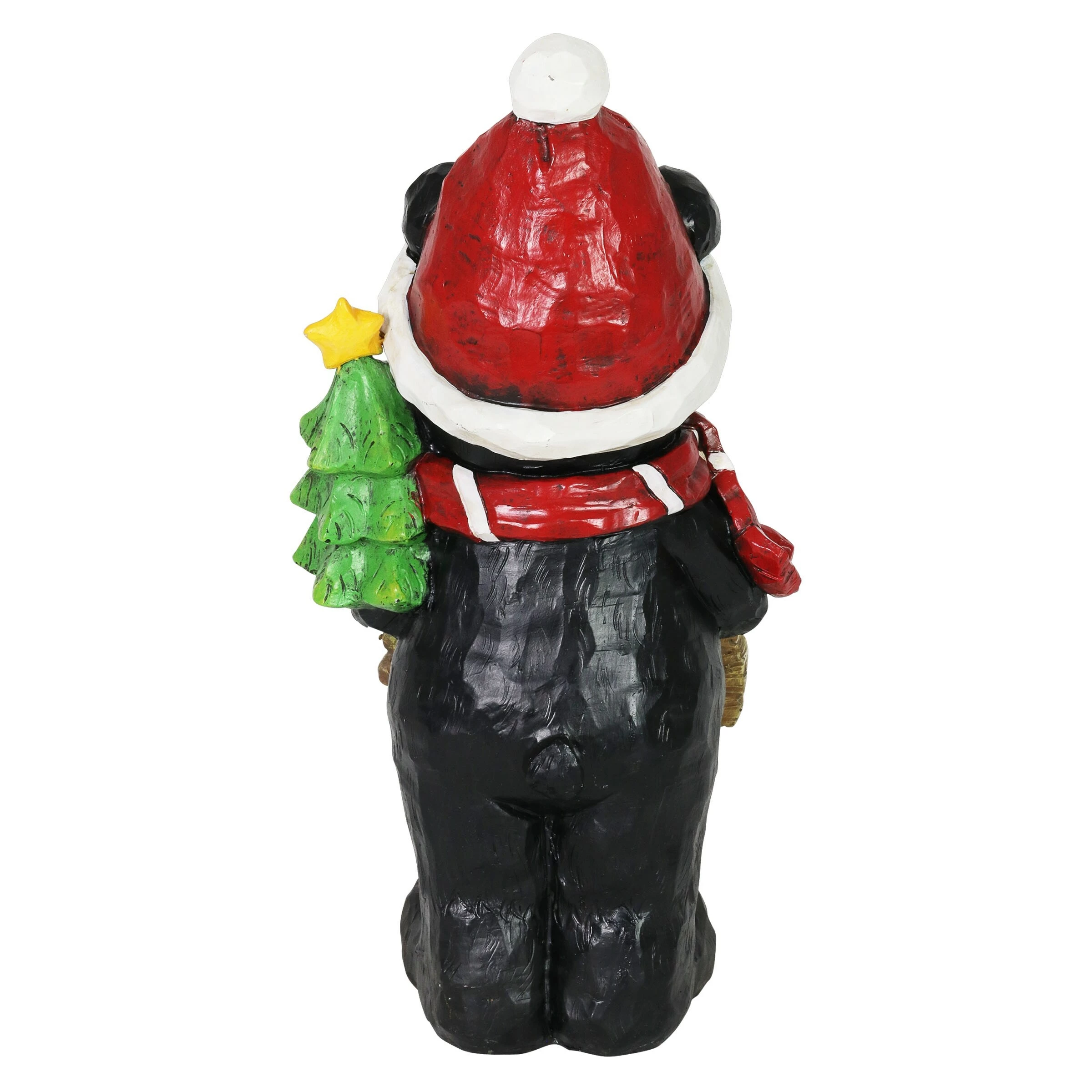 Buy π Discount β Exhart Hand Painted Holiday Bear Statue With Welcome Sign And π π Christmas Tree, 11.5 Inches 𧨠π - Image 9