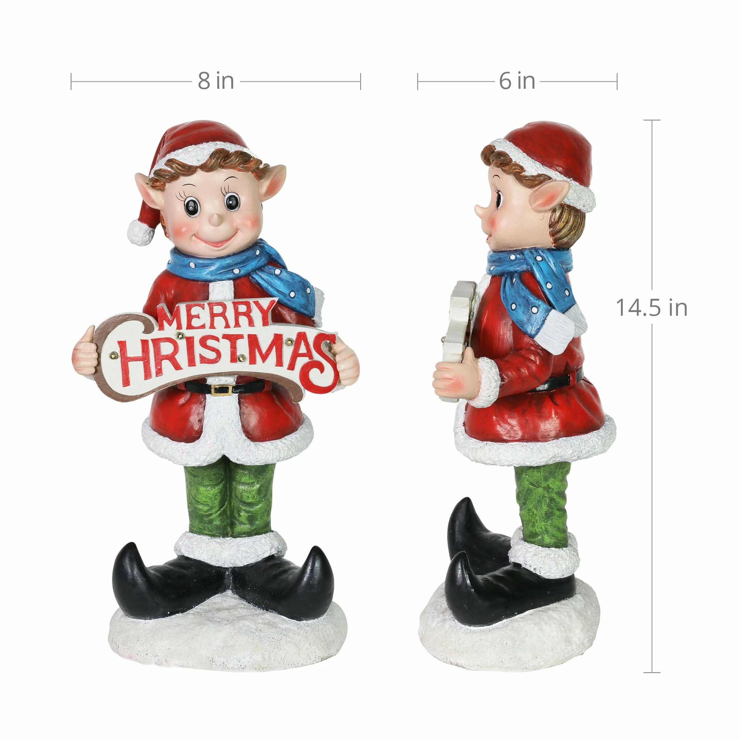 Best reviews of π₯ Promo β Exhart Hand Painted Holiday Elf With LED Merry π
π
Christmas Sign Statuary On A Battery Powered Timer, 14.5 Inches β β - Image 7