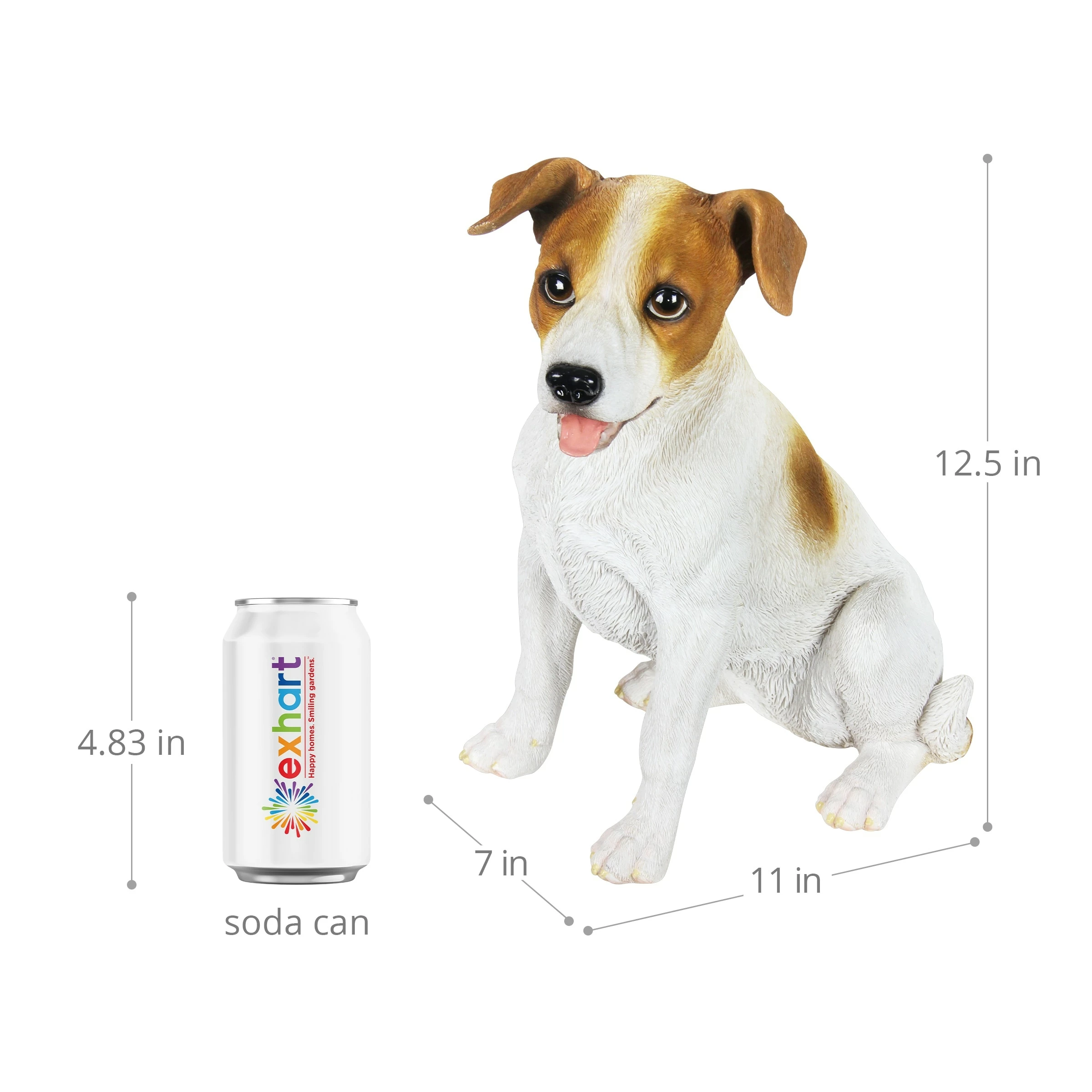 Buy π Coupon π€© Exhart Hand Painted Jack Russell Statuary, 12.5 Inch β β€οΈ - Image 3