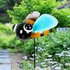 Best Sale 🛒 Budget 🌟 Exhart Hand Painted Metal Bee Garden Stake, 8.5 By 36 Inches 🌟 😀