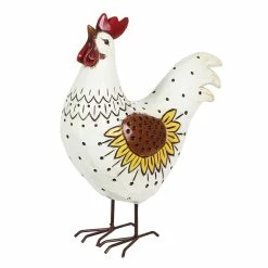 Brand new 😍 Buy 🌟 Exhart Hand Painted Rooster Statuary, 9.5 By 11.5 Inches ⌛ 🎉