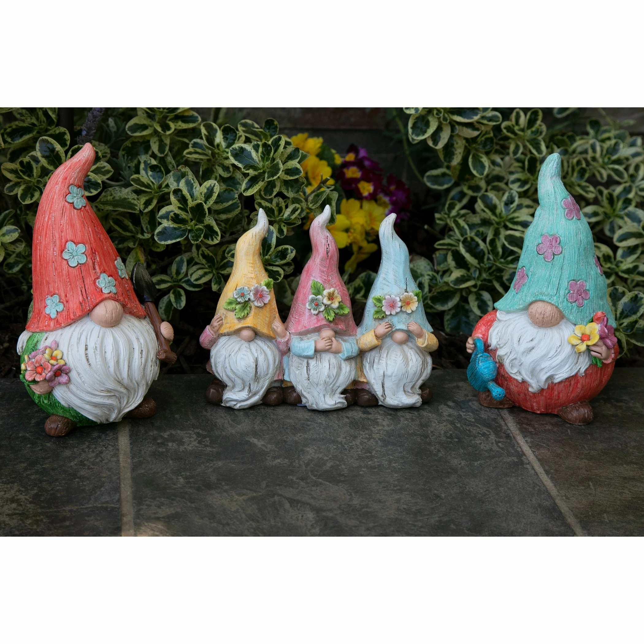 Flash Sale 𧨠Flash Sale π Exhart Hear No, Speak No, See No Evil Pastel Garden Gnomes Statuary, 7.5 By 6.5 Inches π€© π - Image 8