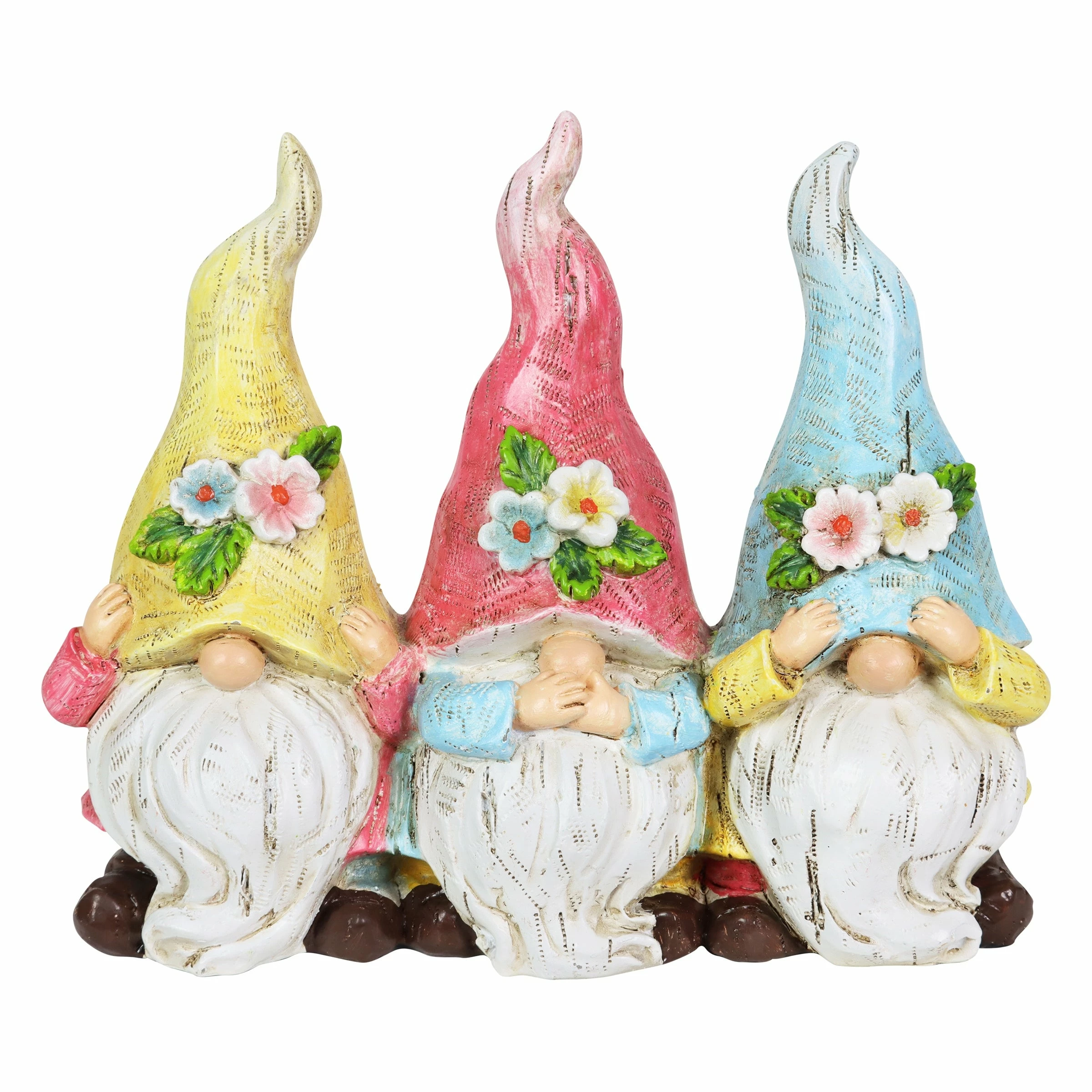 Flash Sale 𧨠Flash Sale π Exhart Hear No, Speak No, See No Evil Pastel Garden Gnomes Statuary, 7.5 By 6.5 Inches π€© π