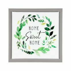 Promo 🧨 Cheapest 🔥 Exhart Home Sweet Home Framed Metal Hanging Wall Decor, 8 By 8 Inches 🎉 🎁