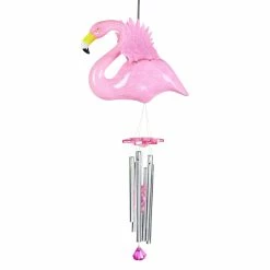 Deals 😀 Best Sale 👍 Exhart Large WindyWings Pink Flamingo Wind Chime, 13 By 24 Inches 💯 ⭐ -Exhart Shop Exhart Large WindyWings Pink Flamingo Wind Chime2C 13 by 24 Inches 6