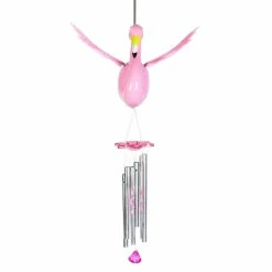 Deals 😀 Best Sale 👍 Exhart Large WindyWings Pink Flamingo Wind Chime, 13 By 24 Inches 💯 ⭐ -Exhart Shop Exhart Large WindyWings Pink Flamingo Wind Chime2C 13 by 24 Inches 7
