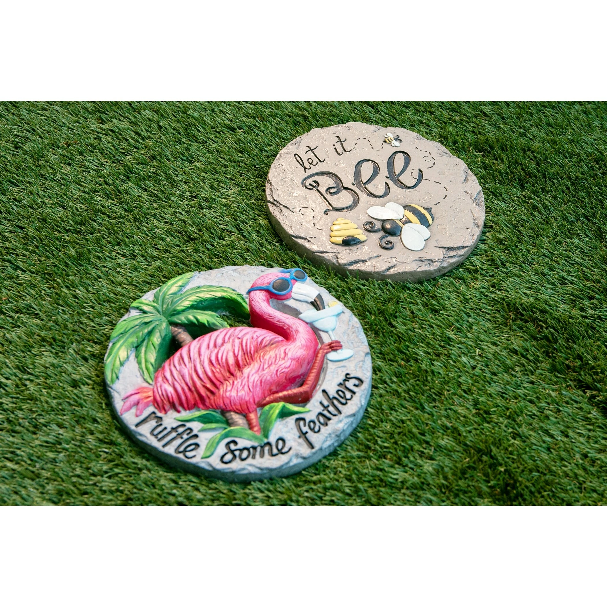 Outlet π Budget π Exhart Let It Bee Cement Stepping Stone, 10 Inches π π - Image 9