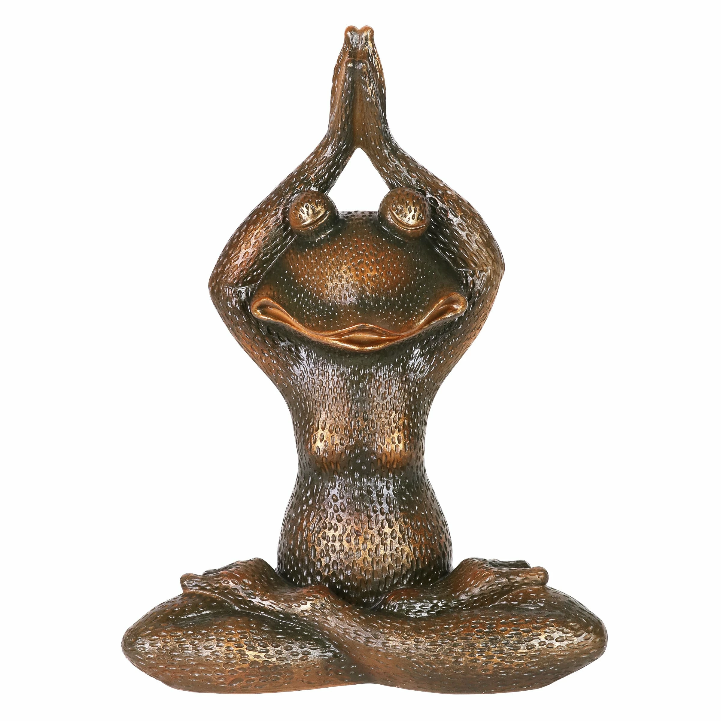 Outlet π Best Sale π Exhart Meditating Bronze Yoga Frog Garden Statue, 17 Inch π π₯° - Image 2