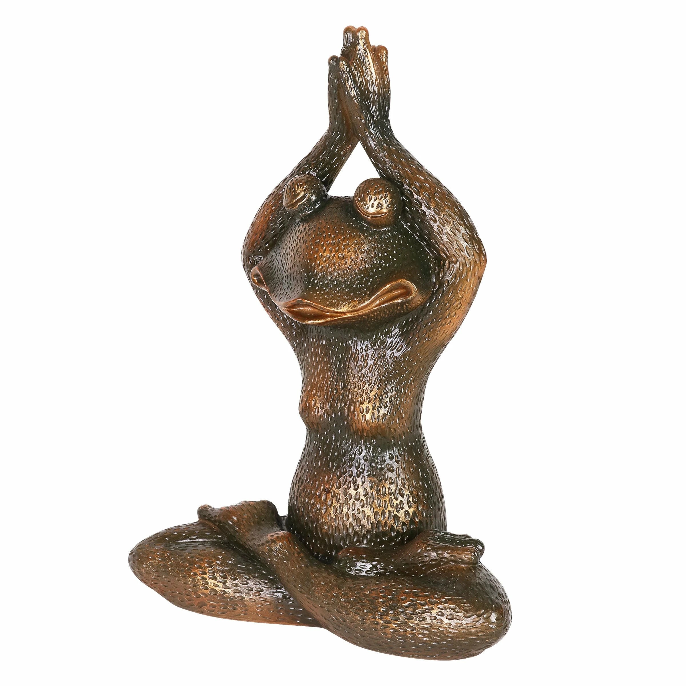 Outlet π Best Sale π Exhart Meditating Bronze Yoga Frog Garden Statue, 17 Inch π π₯° - Image 7