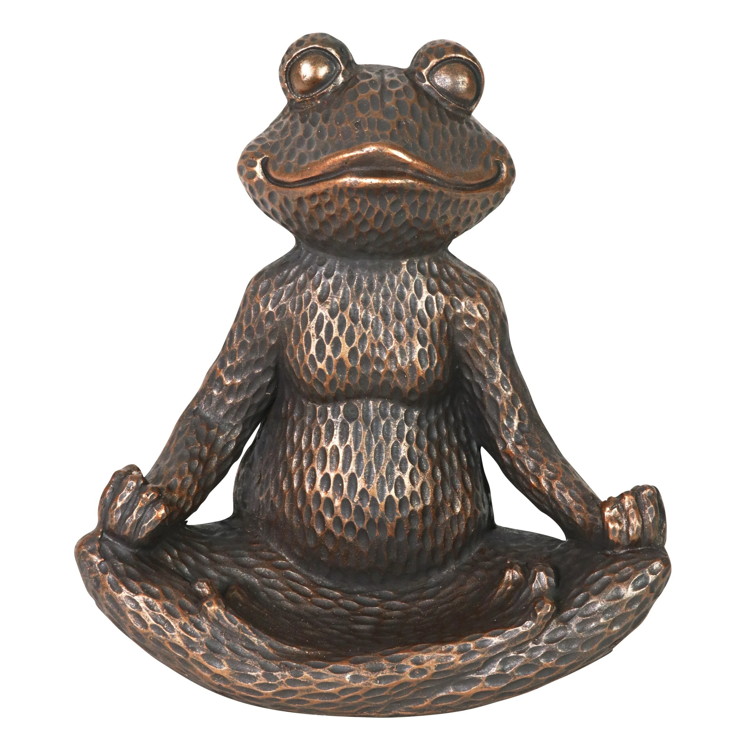Discount π Budget π Exhart Meditating Yoga Frog Bird Feeder Or Decorative Bowl In Bronze Finish, 16 Inch π π€© - Image 2