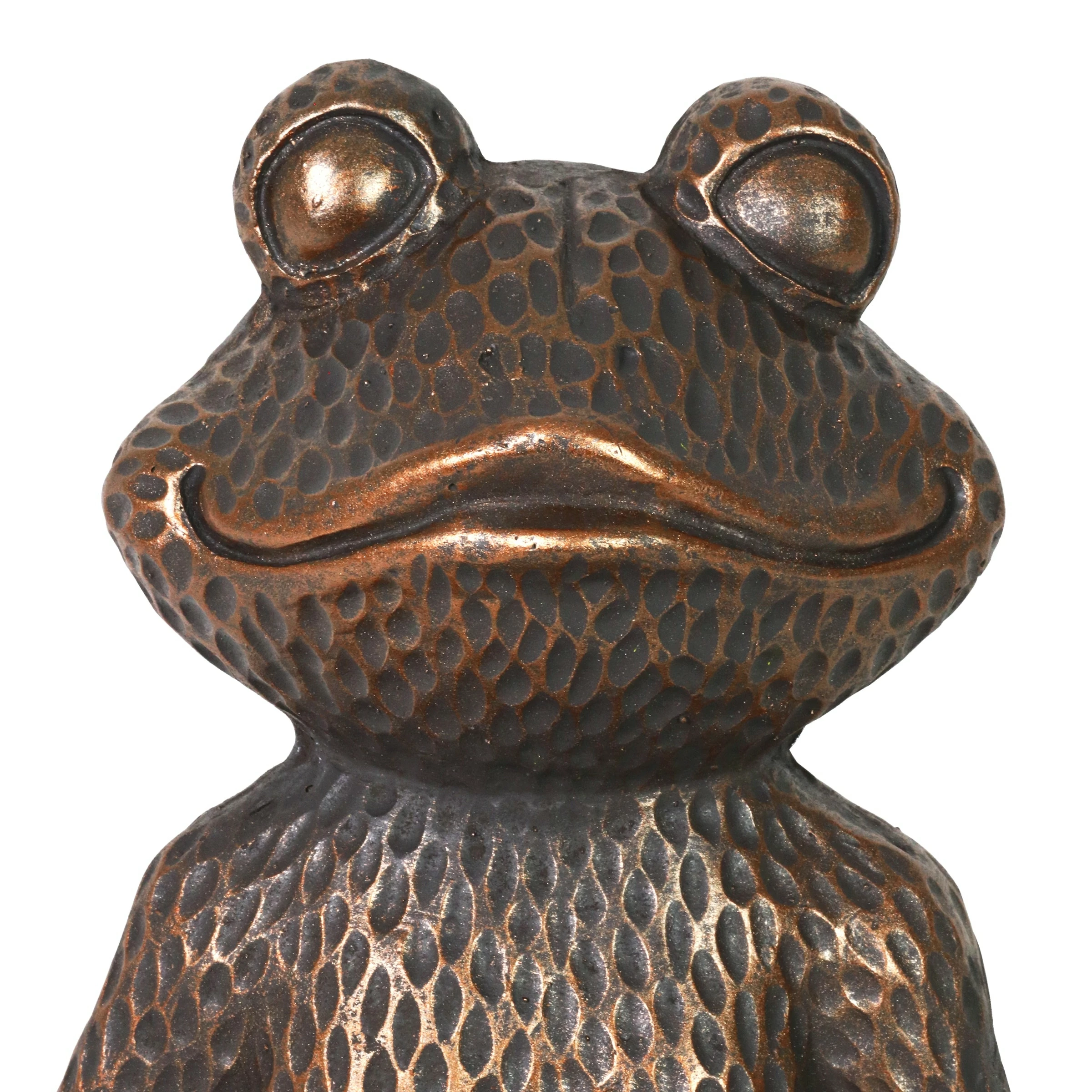 Discount π Budget π Exhart Meditating Yoga Frog Bird Feeder Or Decorative Bowl In Bronze Finish, 16 Inch π π€© - Image 4