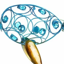 Cheapest ❤️ Best deal 🥰 Exhart Metal Filigree Bird Statue With Bead Details 😍 🔔 -Exhart Shop Exhart Metal Filigree Bird Statue with Bead Details 4