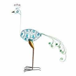Cheapest ❤️ Best deal 🥰 Exhart Metal Filigree Bird Statue With Bead Details 😍 🔔 -Exhart Shop Exhart Metal Filigree Bird Statue with Bead Details 6