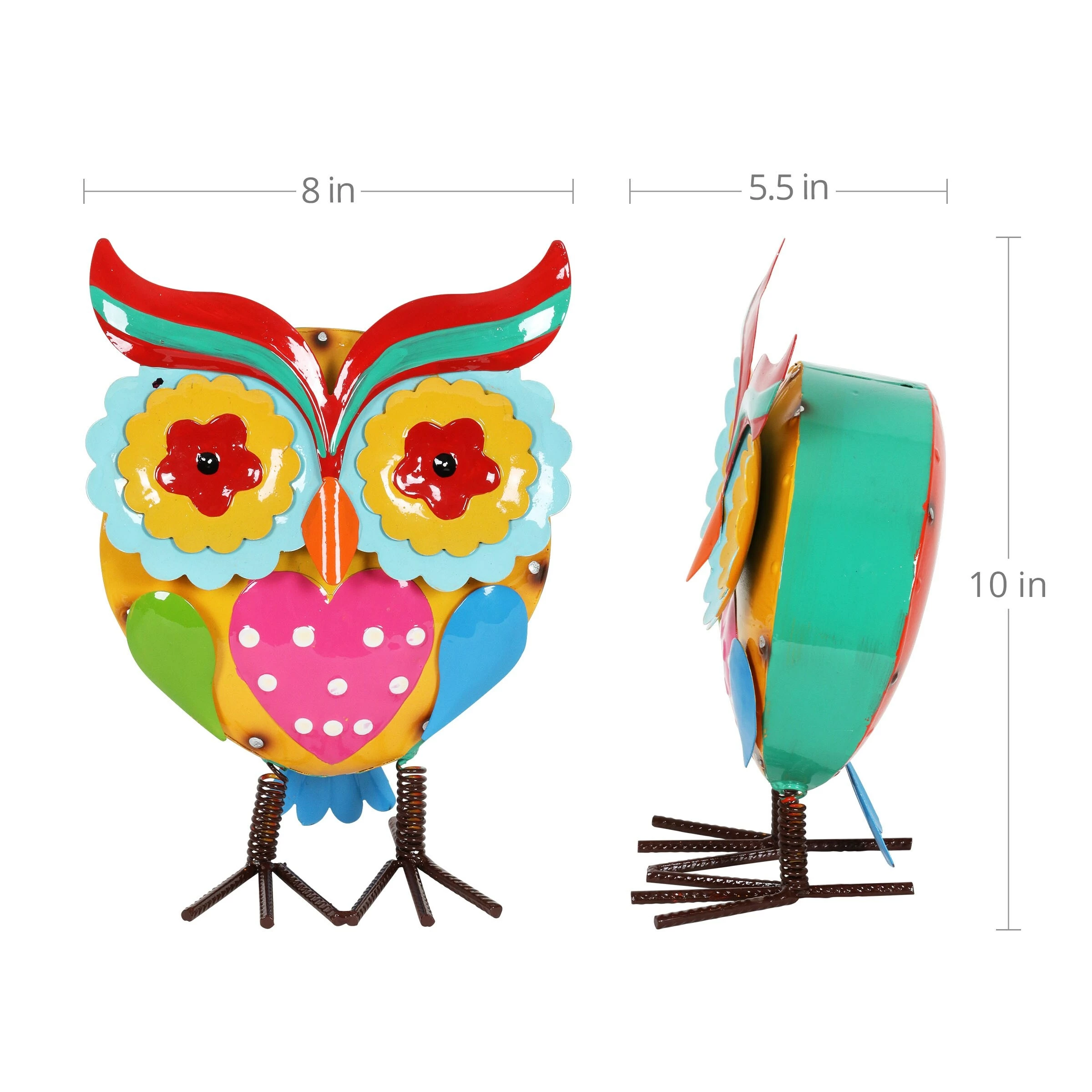 Outlet π Brand new π₯ Exhart Metal Painted Owl Decor, 10 Inch β¨ β - Image 3
