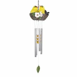 Top 10 👏 Best reviews of ✔️ Exhart Nesting Orioles With Flowers Hand Painted Resin Hanging Wind Chime, 6 By 28 Inches ⭐ ⌛