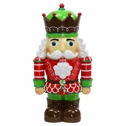 Top 10 🔔 Outlet 🌟 Exhart Nutcracker King Soldier With Brightly Hand Painted LED Uniform On A Battery Powered Automatic Timer, 19 Inch 🔥 😀