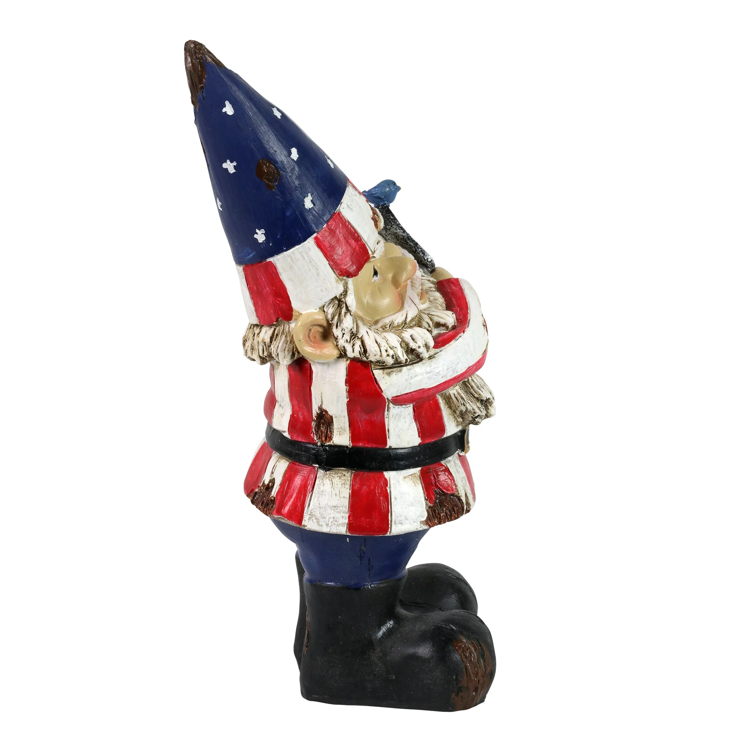 Budget π Budget π Exhart Patriotic Gnome Statue With LED Bird, 10 Inch β π - Image 4