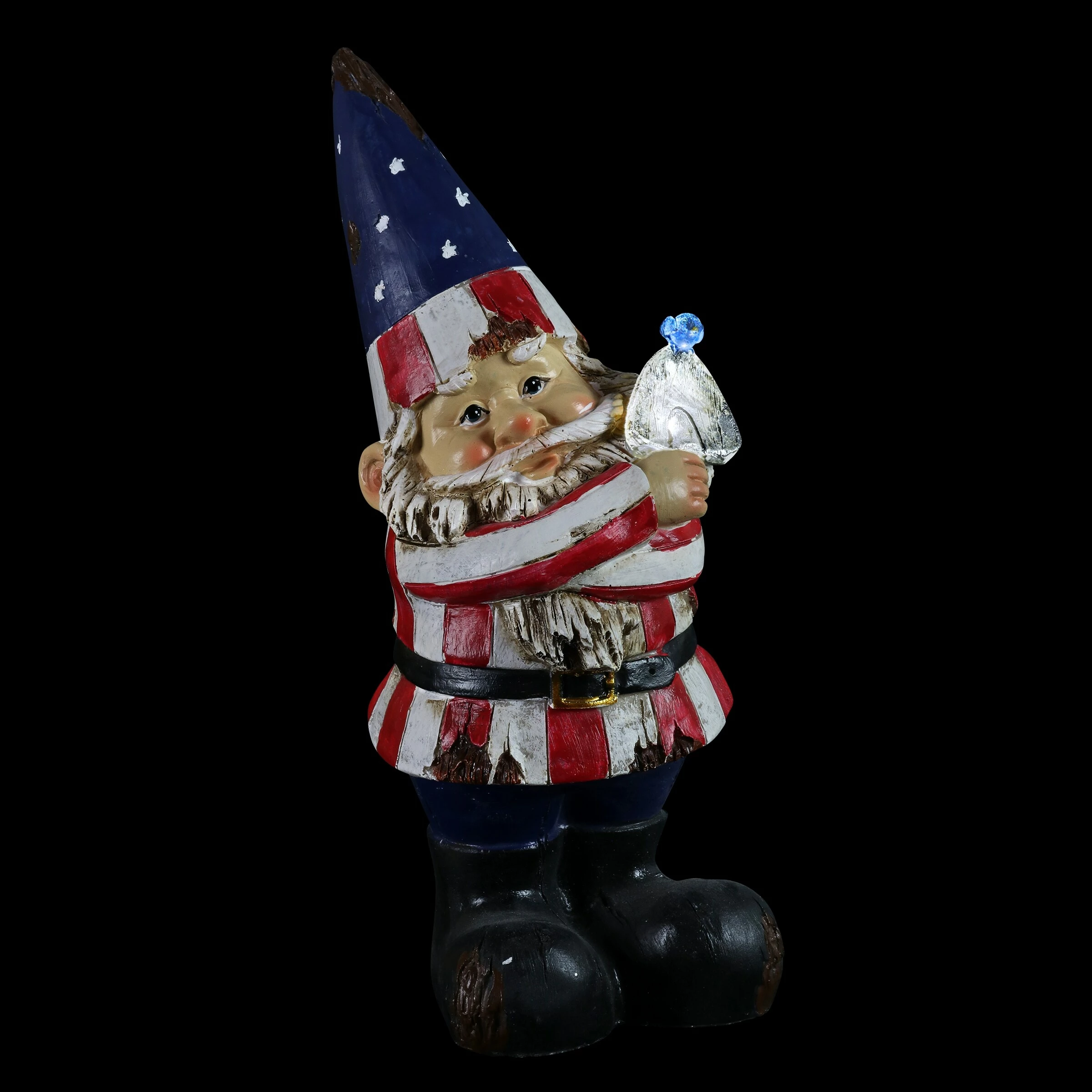 Budget π Budget π Exhart Patriotic Gnome Statue With LED Bird, 10 Inch β π - Image 9