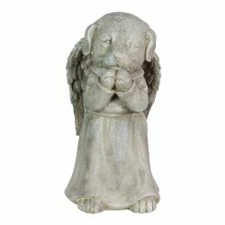 Cheap 🥰 Best Sale 💯 Exhart Praying 🦮 🦮 Dog Angel Garden Statue, 7.5 Inches Tall 🎁 😀