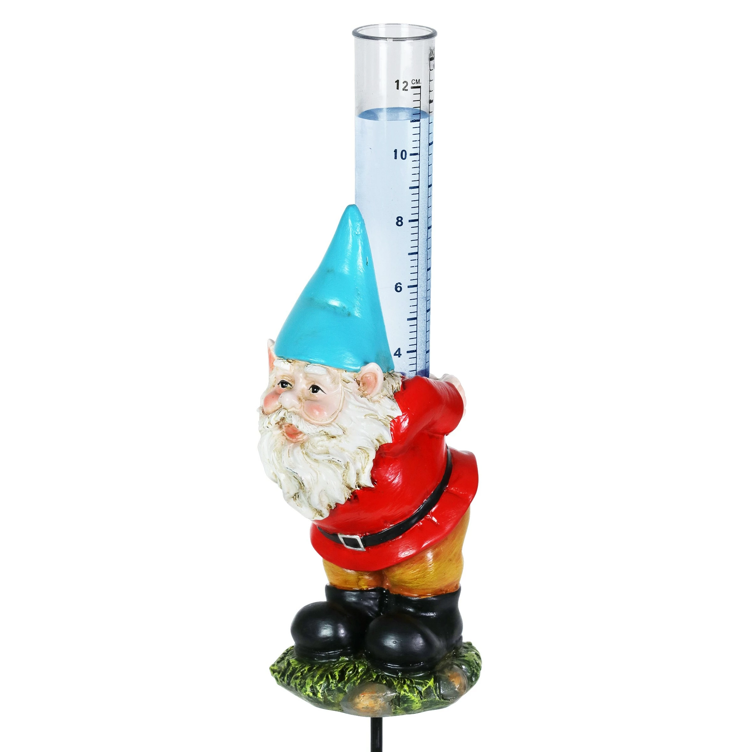 Cheapest π Promo β Exhart Rain Gauge Blue Hat Gnome Plant Stake, 3 By 16 Inches π π - Image 2