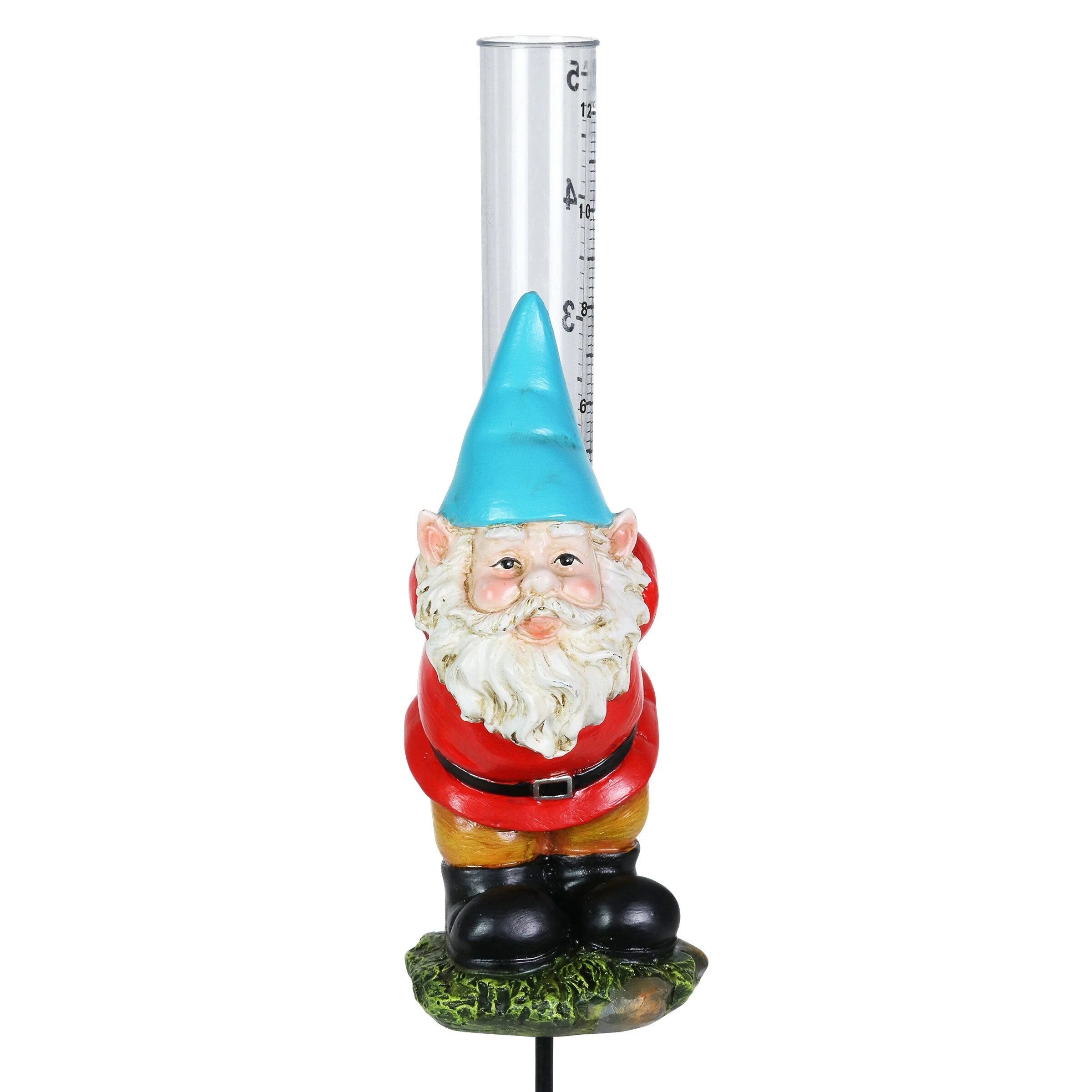 Cheapest π Promo β Exhart Rain Gauge Blue Hat Gnome Plant Stake, 3 By 16 Inches π π - Image 7