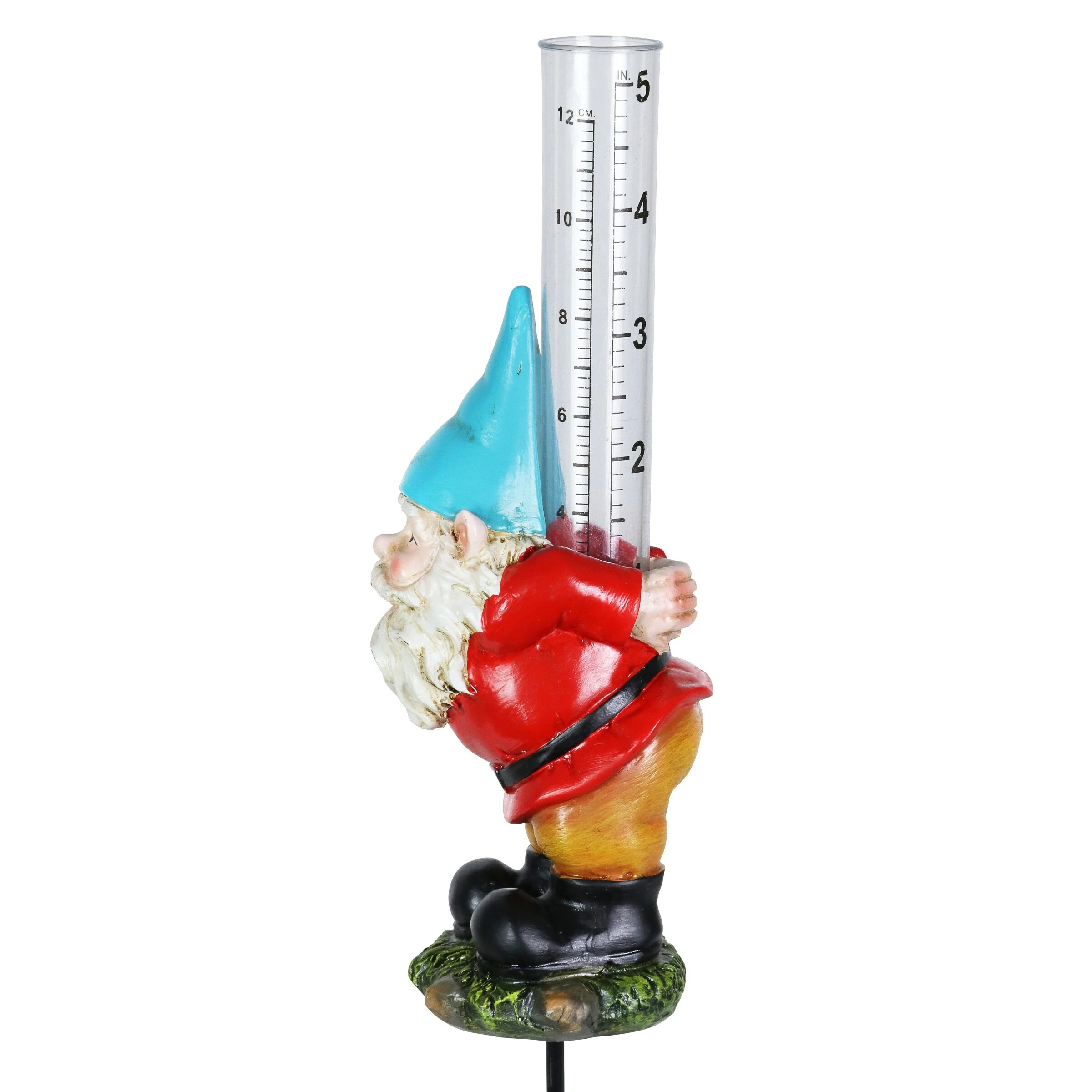 Cheapest π Promo β Exhart Rain Gauge Blue Hat Gnome Plant Stake, 3 By 16 Inches π π - Image 8