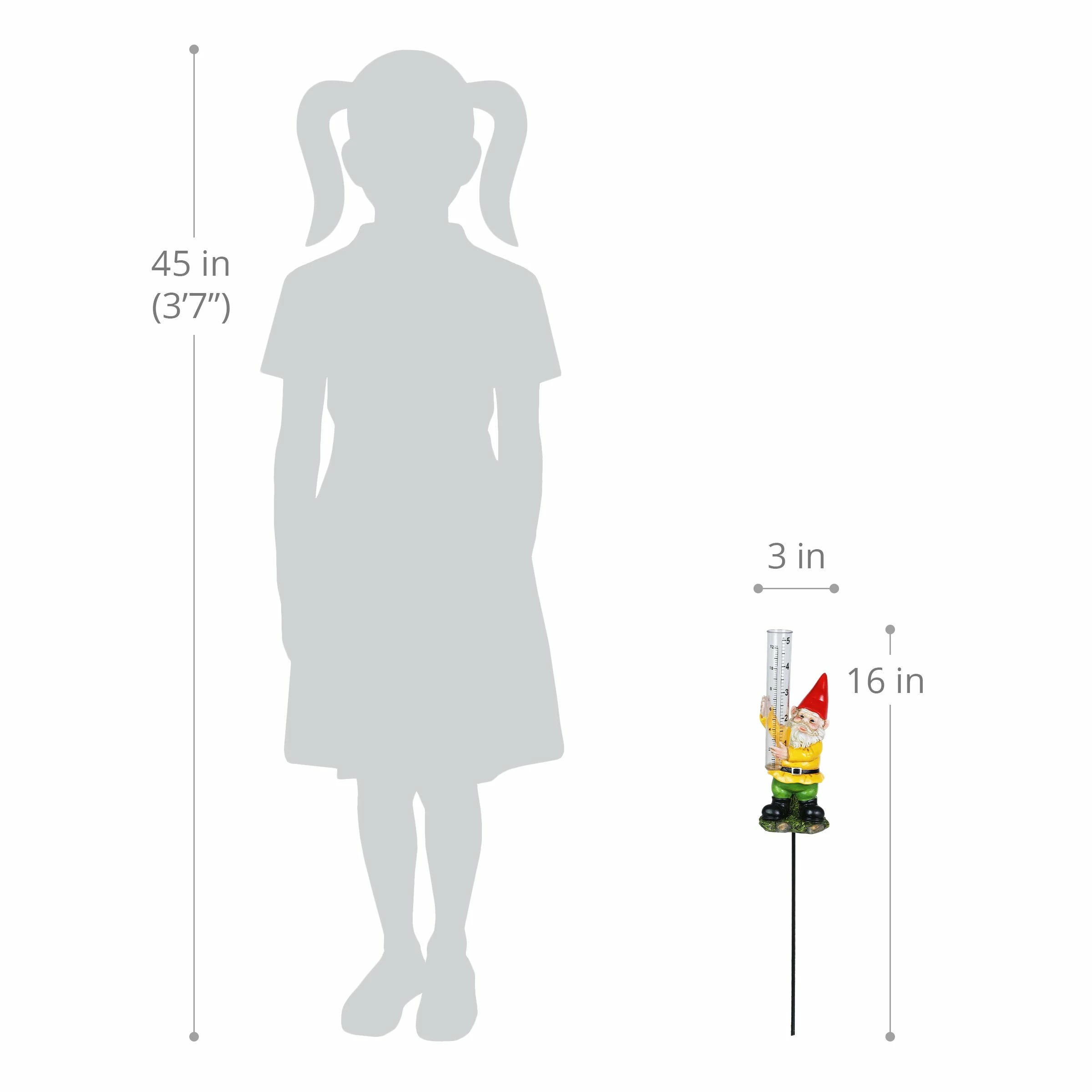 Cheapest π Coupon π Exhart Rain Gauge Red Hat Gnome Plant Stake, 3 By 16 Inches π π€© - Image 3