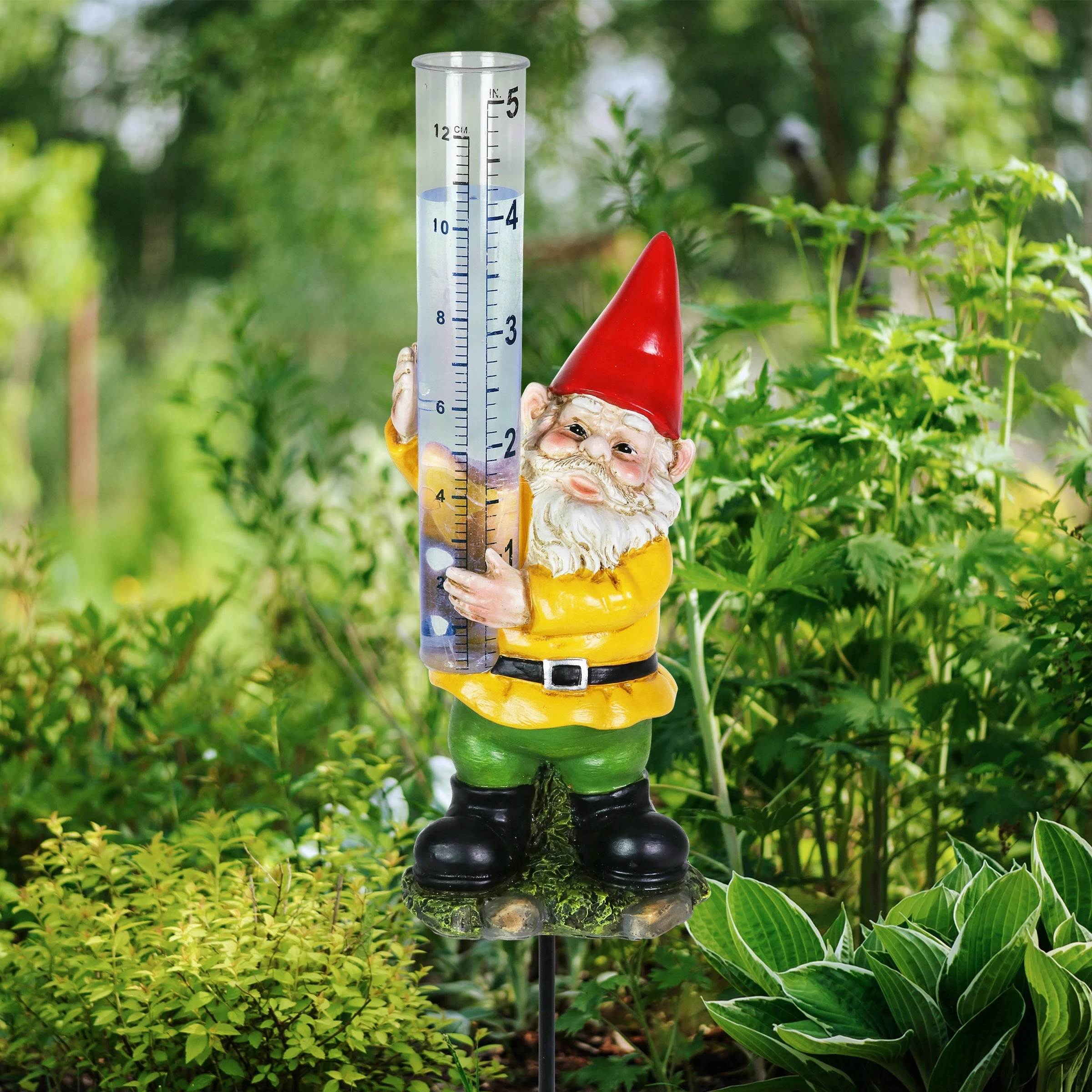 Cheapest π Coupon π Exhart Rain Gauge Red Hat Gnome Plant Stake, 3 By 16 Inches π π€©