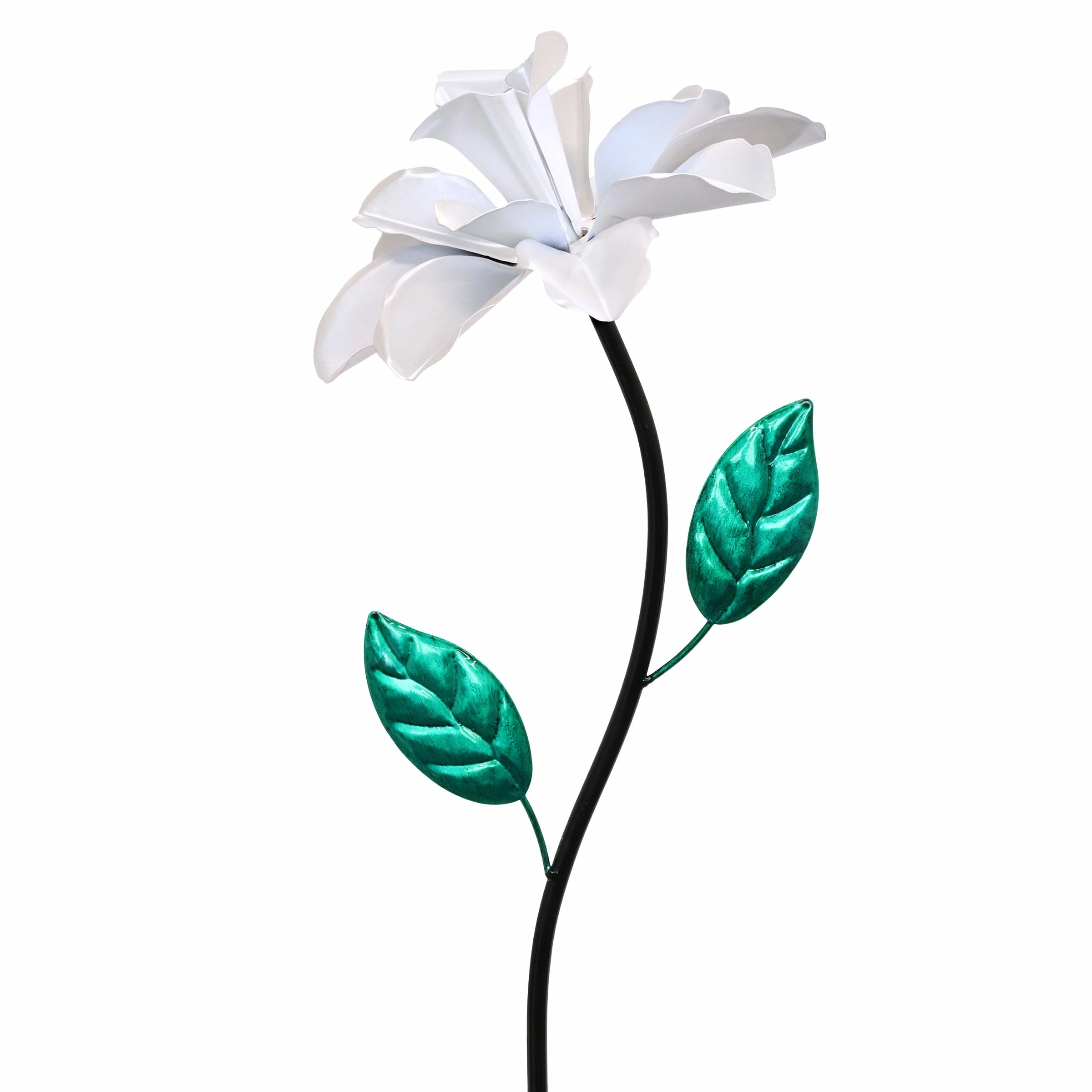 Best deal π Budget π₯° Exhart Rose Flower Wind Spinner Garden Stake, Hand Painted Metallic, 8 By 39 Inches Blue β¨ π - Image 12