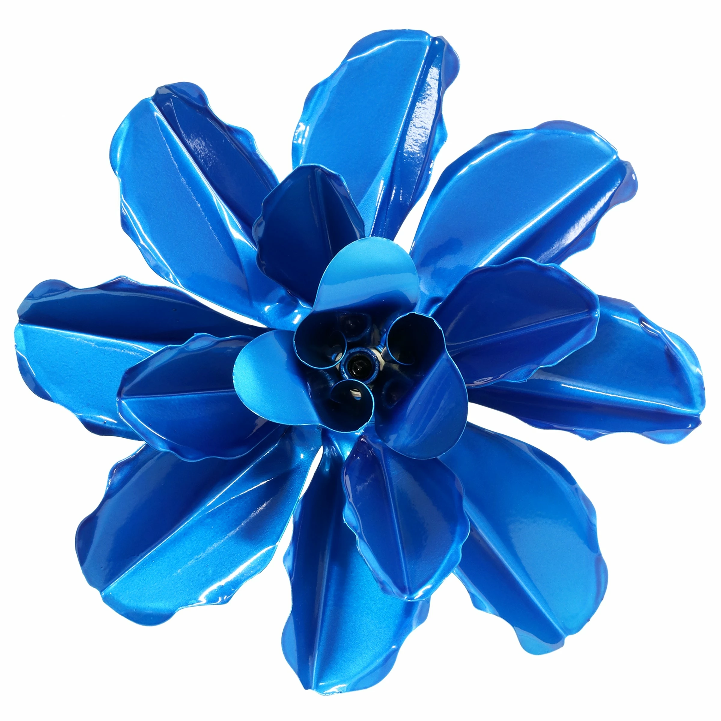 Best deal π Budget π₯° Exhart Rose Flower Wind Spinner Garden Stake, Hand Painted Metallic, 8 By 39 Inches Blue β¨ π - Image 3