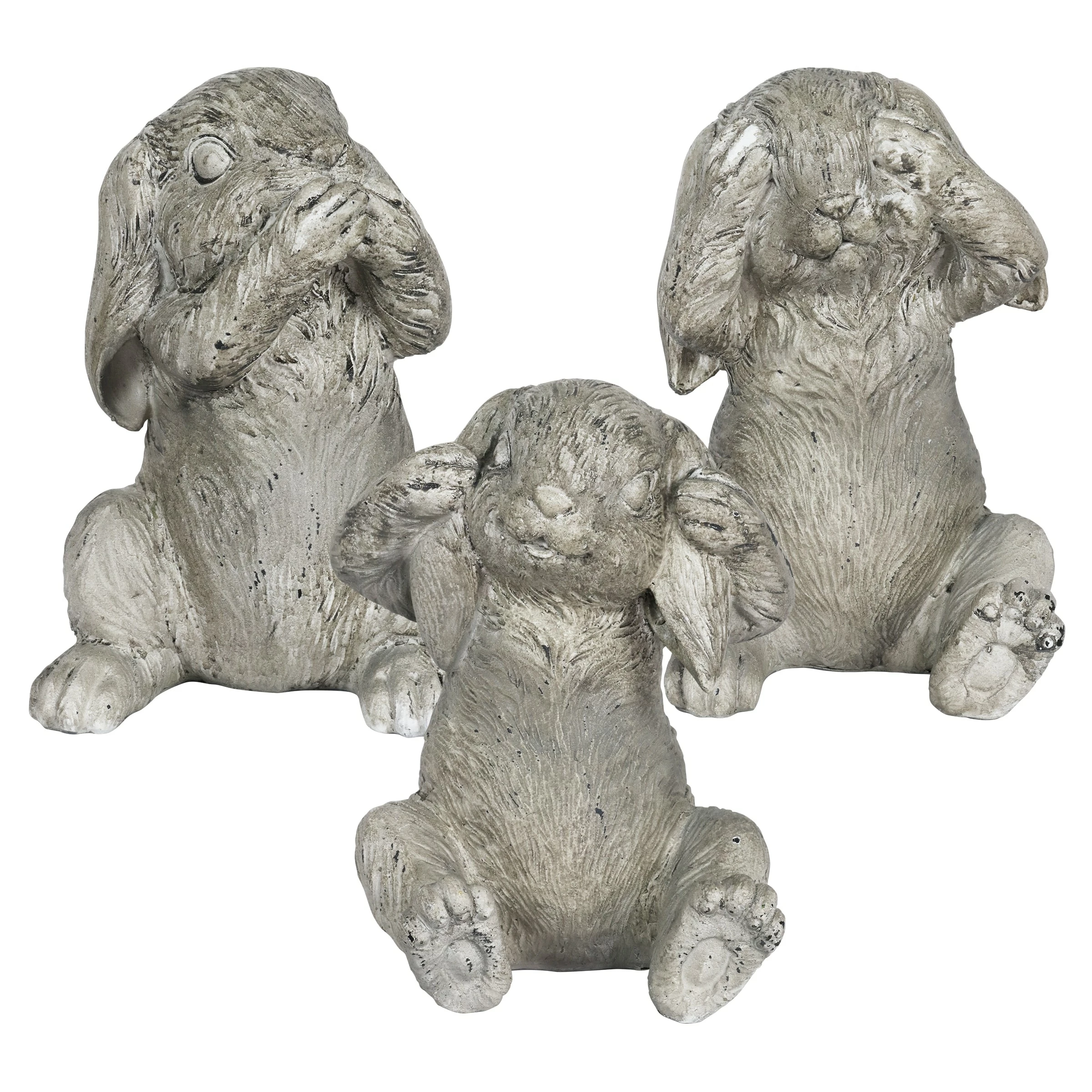 Deals π Hot Sale π― Exhart See No, Hear No, Speak No Evil Garden Bunny Set Of 3, 7.5 Inches π π 3 Deals π Hot Sale π― Exhart See No, Hear No, Speak No Evil Garden Bunny Set Of 3, 7.5 Inches π π