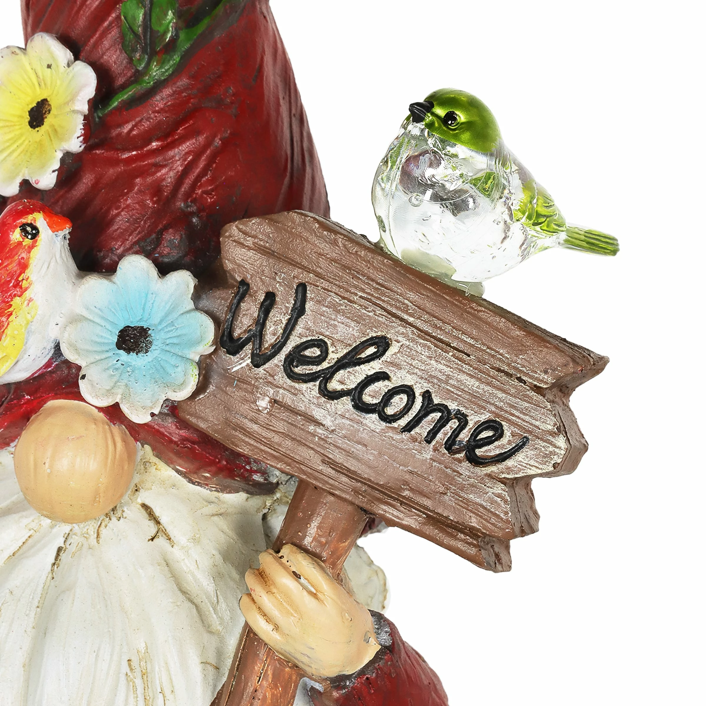 Coupon π€© Wholesale 𧨠Exhart Solar 2 Piece Set Garden Gnome Statues With Welcome Sign, 6 By 12 Inches π€© π - Image 5