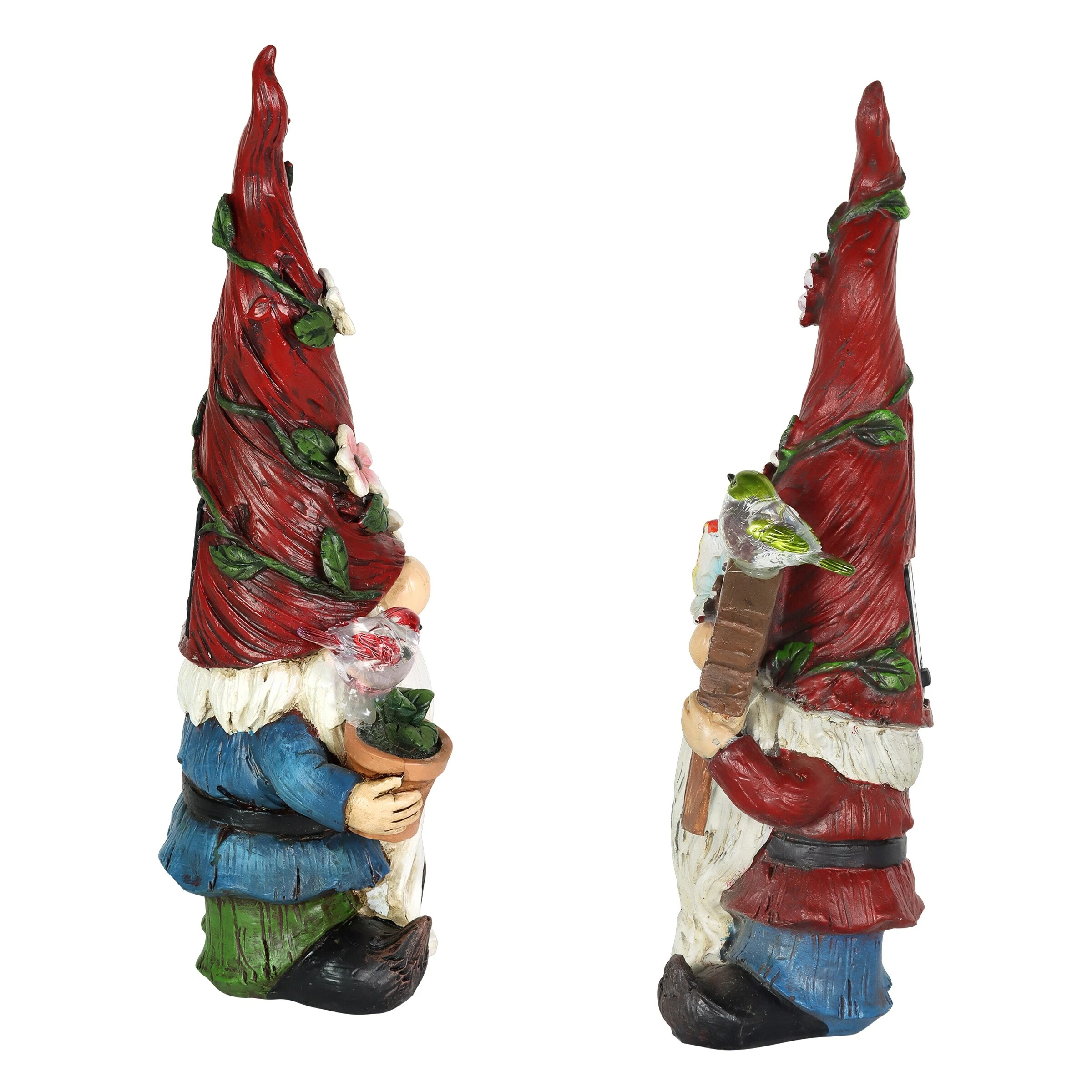 Coupon π€© Wholesale 𧨠Exhart Solar 2 Piece Set Garden Gnome Statues With Welcome Sign, 6 By 12 Inches π€© π - Image 10