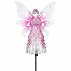 Budget ❤️ Cheapest 🥰 Exhart Solar Acrylic Angel Stake With 13 LEDs, 6 Inch Body Size 😍 ✔️