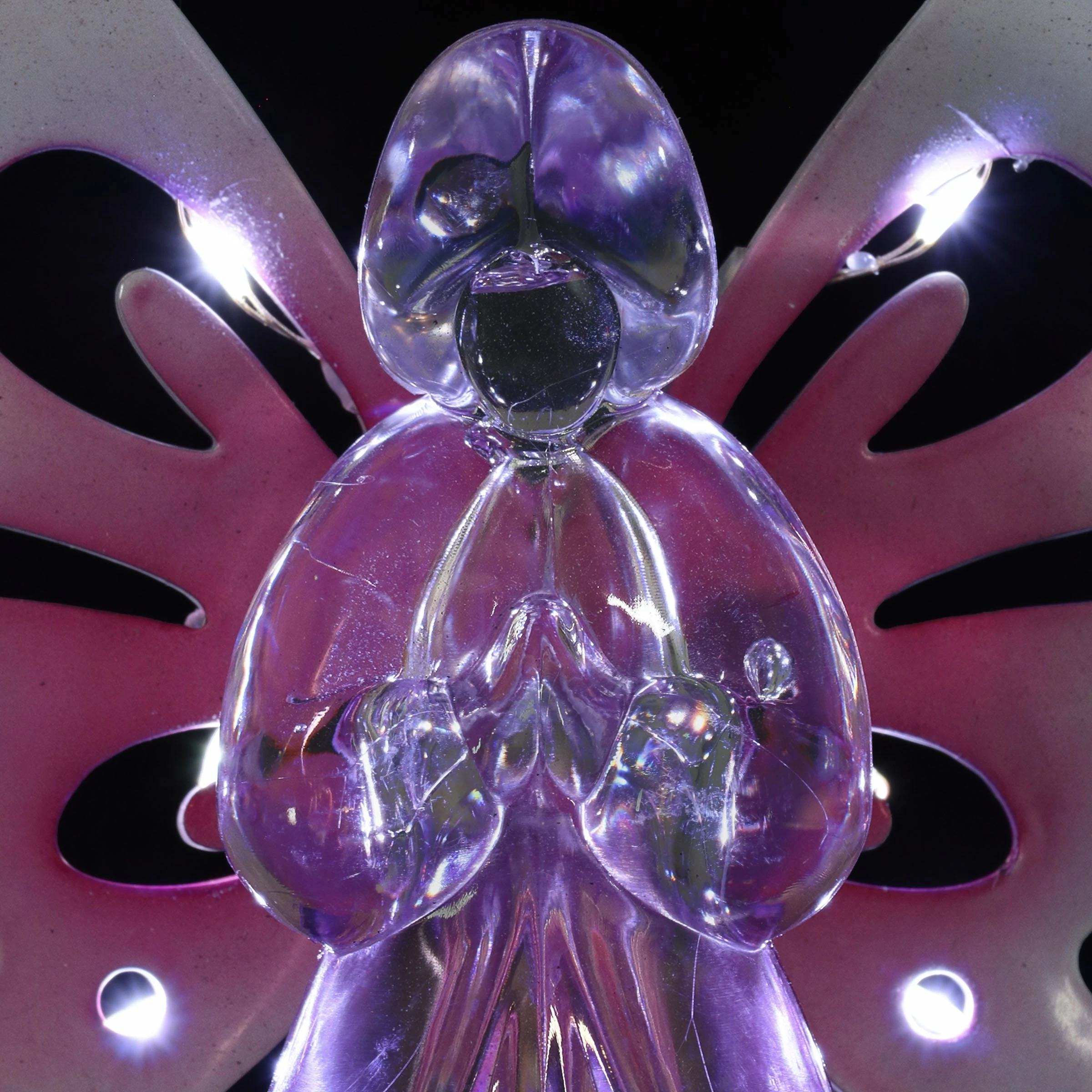 Budget β€οΈ Cheapest π₯° Exhart Solar Acrylic Angel Stake With 13 LEDs, 6 Inch Body Size π βοΈ - Image 8