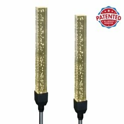 Top 10 💯 Top 10 ⭐ Exhart Solar Acrylic Square Stationary Bubble Garden Stake Set Of 2, 2.5 By 30 Inches 🔔 ✔️