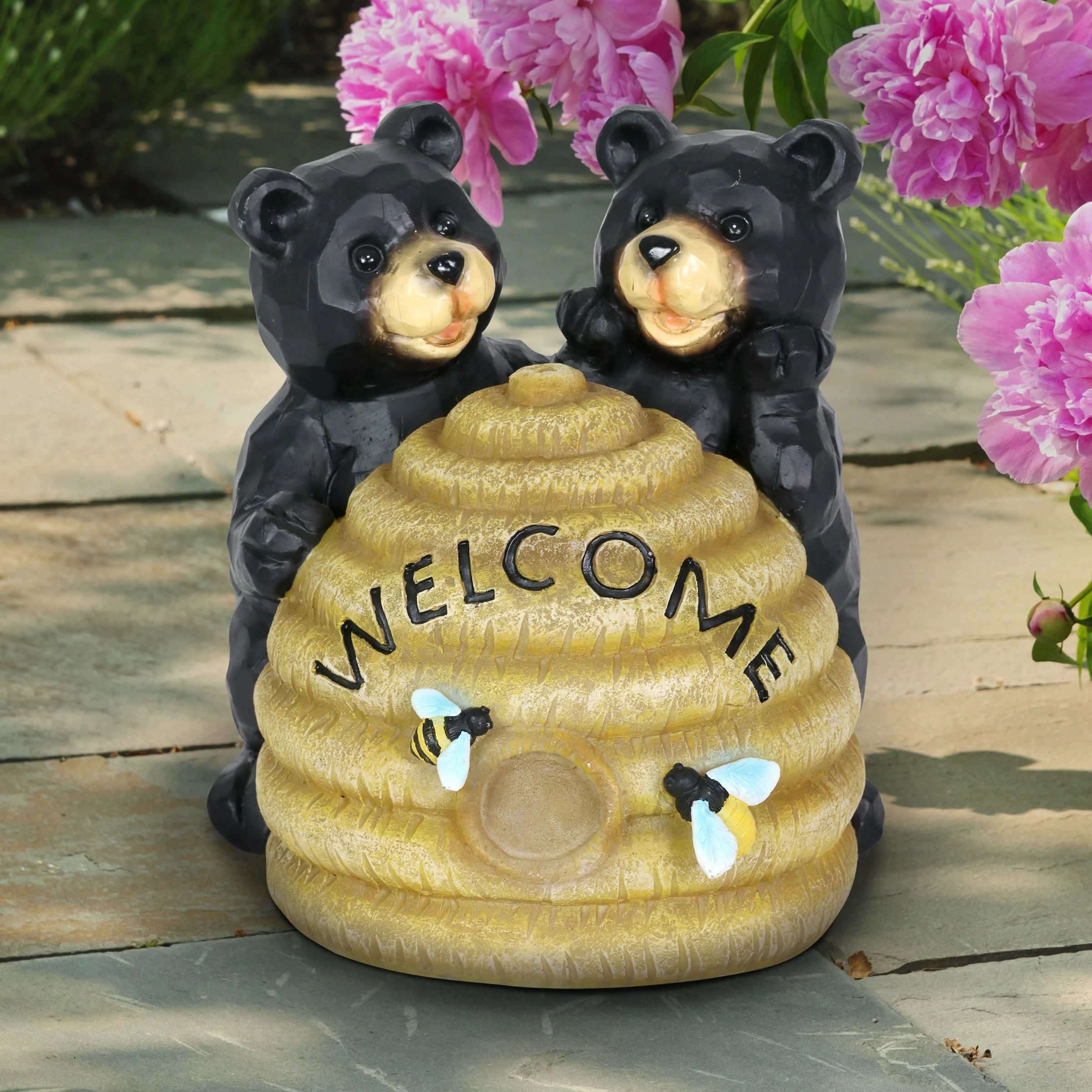 Hot Sale βοΈ Best Pirce π Exhart Solar Bears And Welcome Hive Statuary, 7 Inch β¨ π₯° - Image 3