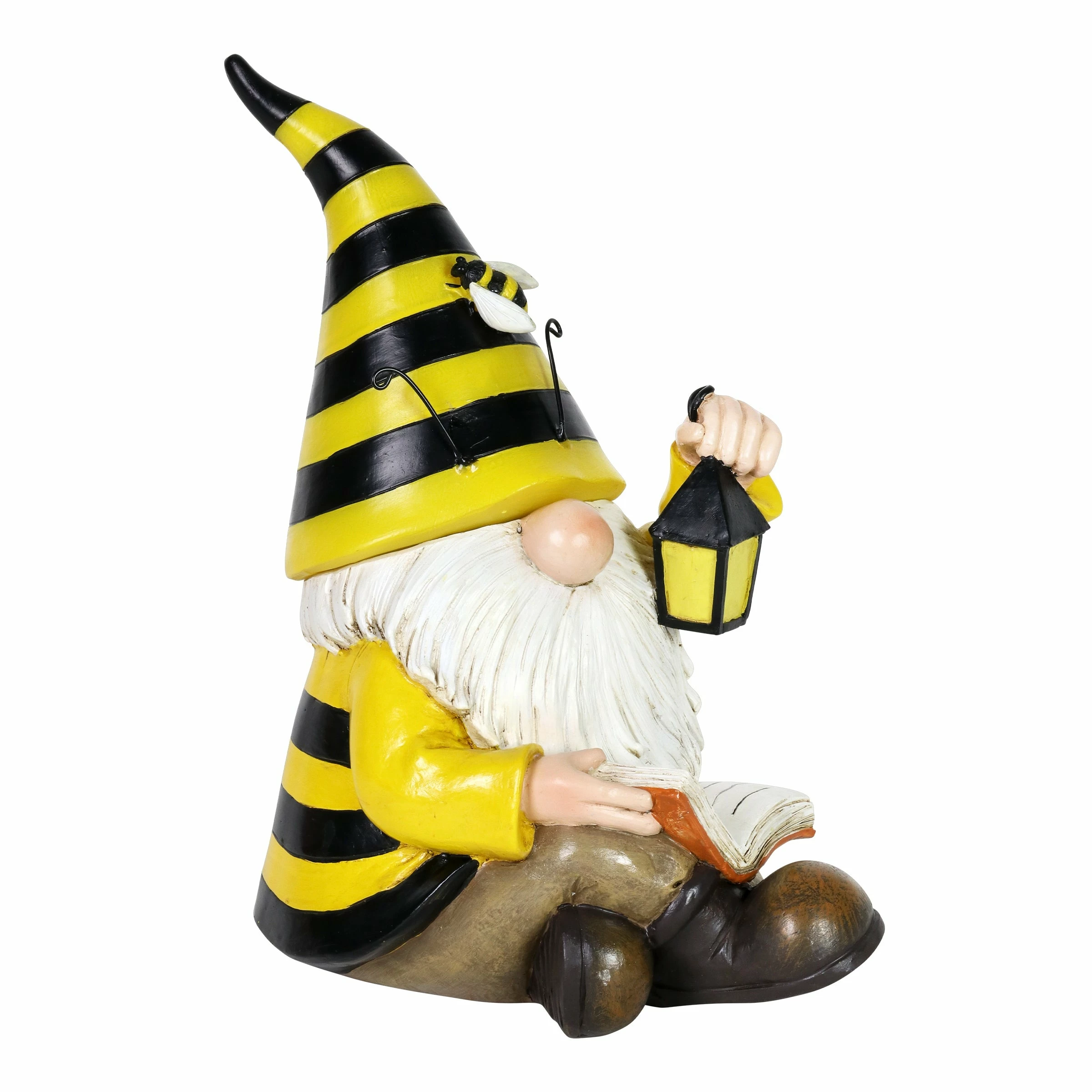 Cheapest 𧨠Cheap 𧨠Exhart Solar Beekeeper Garden Gnome With Book And Lantern Statuary, 5.5 By 9.5 Inches β βοΈ - Image 7