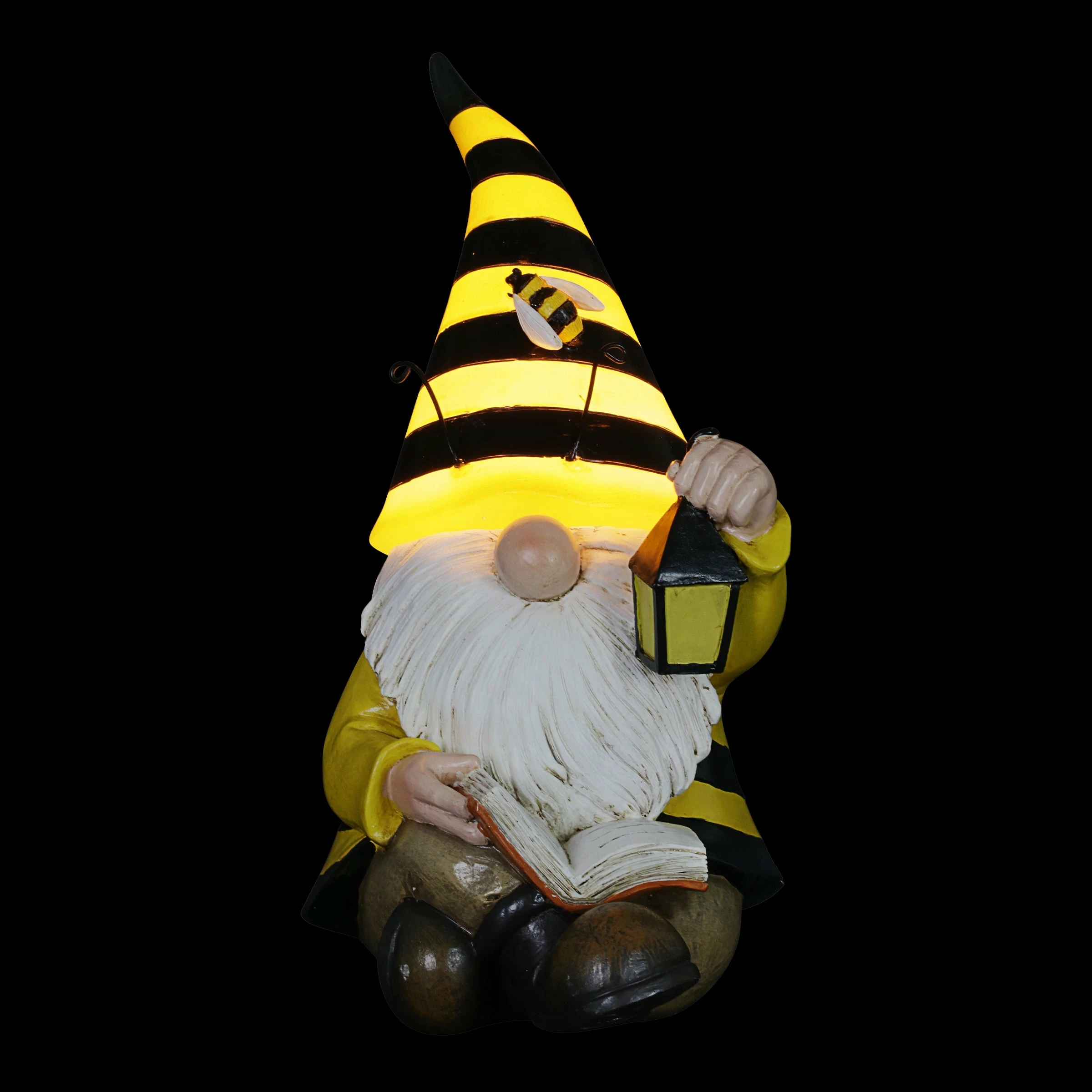 Cheapest 𧨠Cheap 𧨠Exhart Solar Beekeeper Garden Gnome With Book And Lantern Statuary, 5.5 By 9.5 Inches β βοΈ - Image 9