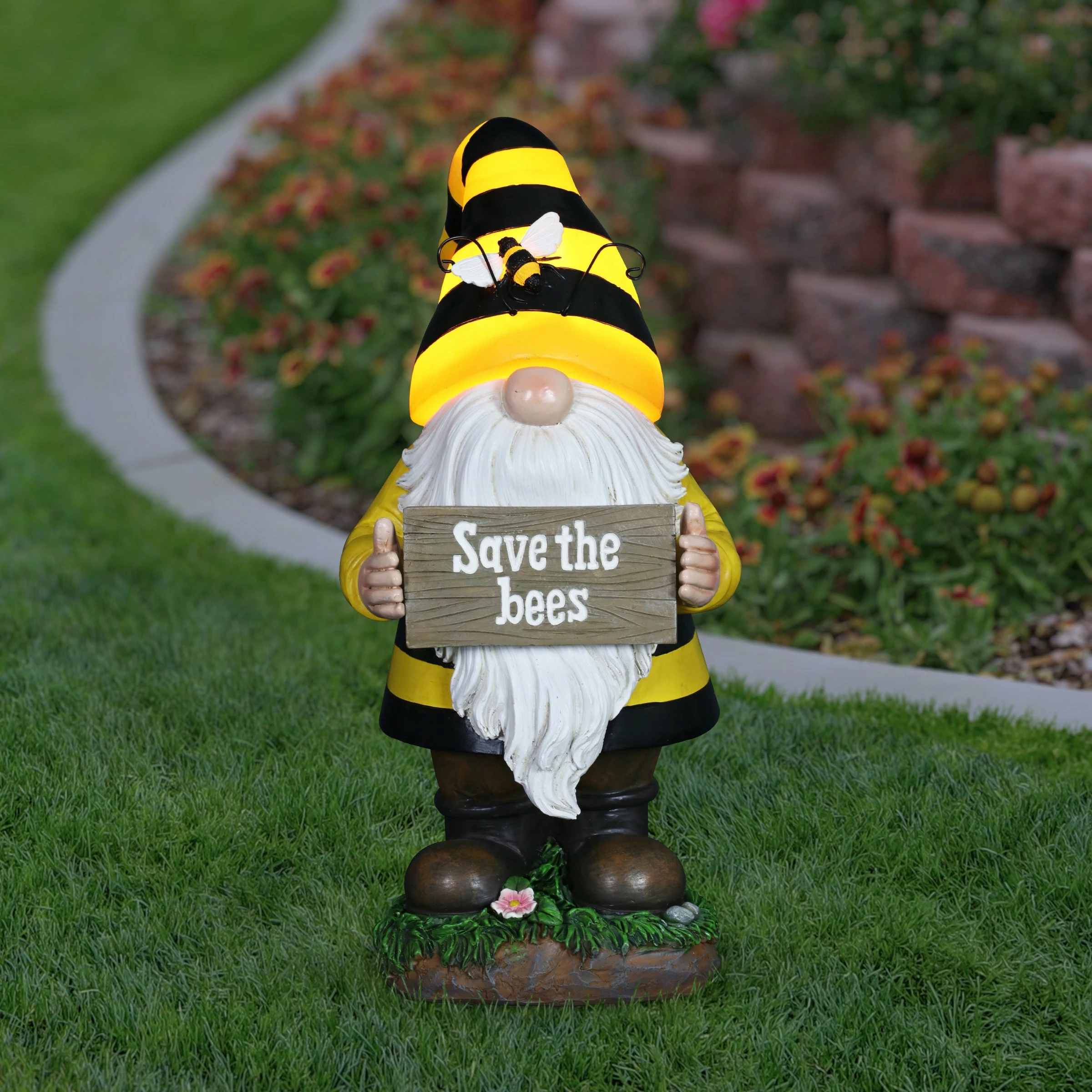 Brand new π Promo π― Exhart Solar Beekeeper Gnome Statue With Save The Bees Sign, 6 By 13 Inches π₯ π 4 Brand new π Promo π― Exhart Solar Beekeeper Gnome Statue With Save The Bees Sign, 6 By 13 Inches π₯ π - Image 2